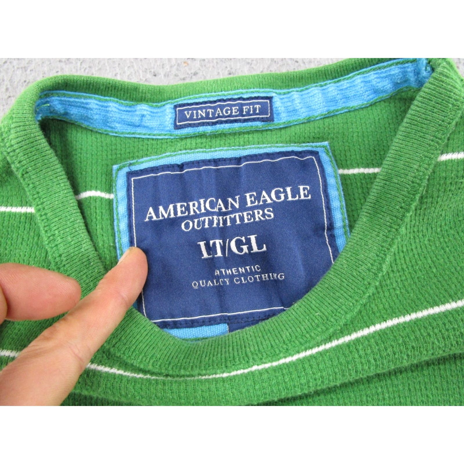 American Eagle Outfitters American Eagle Outfitters Thermal Shirt Men LT Long Sleeve Vintage Fit Y2K Size US L / EU 52-54 / 3 - 2 Thumbnail