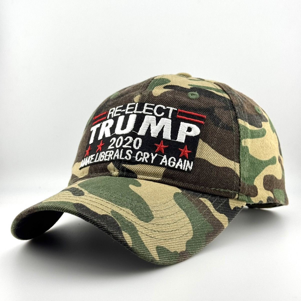 Donald Trump Make Liberals Cry Again Camo Re-Elect Trump MAGA 2020 Cap Size ONE SIZE - 3 Thumbnail