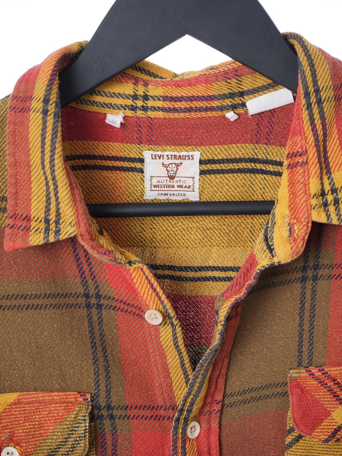 Levi's Vintage Clothing Levis authentic western wear sanforized shirt flannel M Size US M / EU 48-50 / 2 - 2 Thumbnail