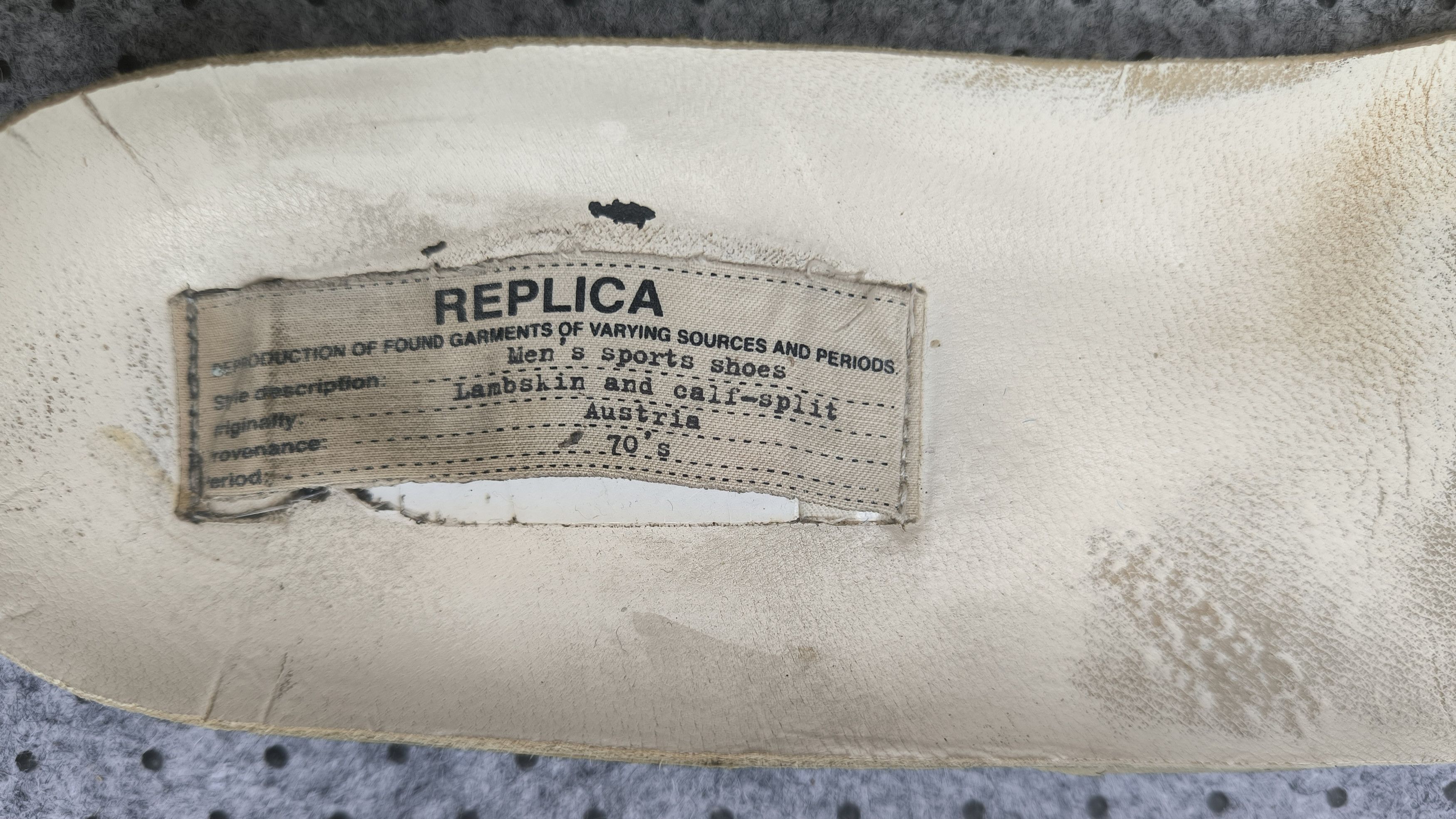 Maison Margiela MAISON MARGIELA Replica low top sneakers Size US 7 / EU 40 - 10 Thumbnail