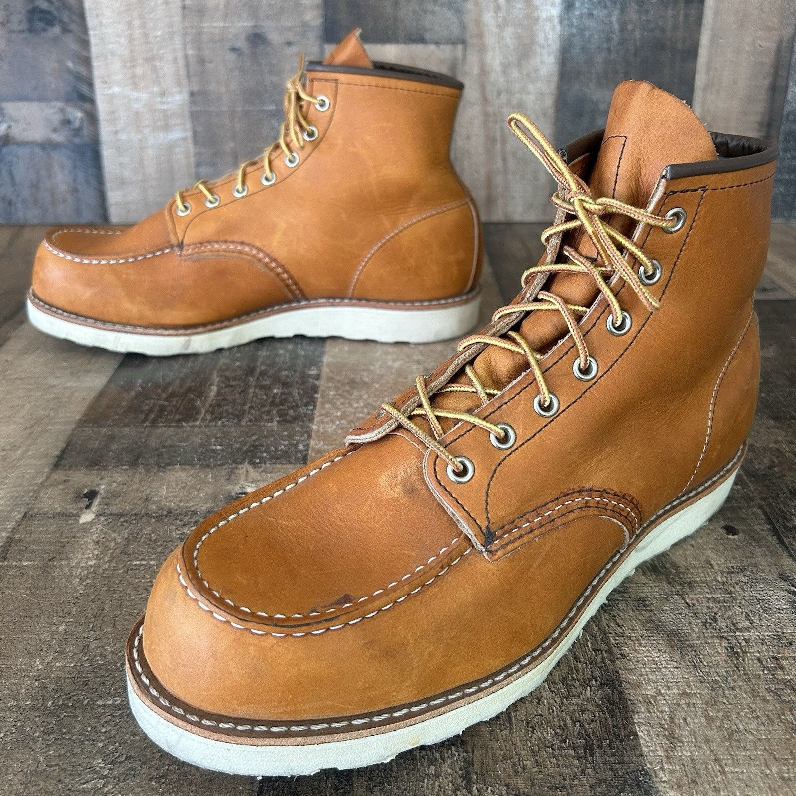Red Wing Red Wing 875 Moc Toe Work Boots Mens 12 EE Size US 12 / EU 45 - 1 Thumbnail