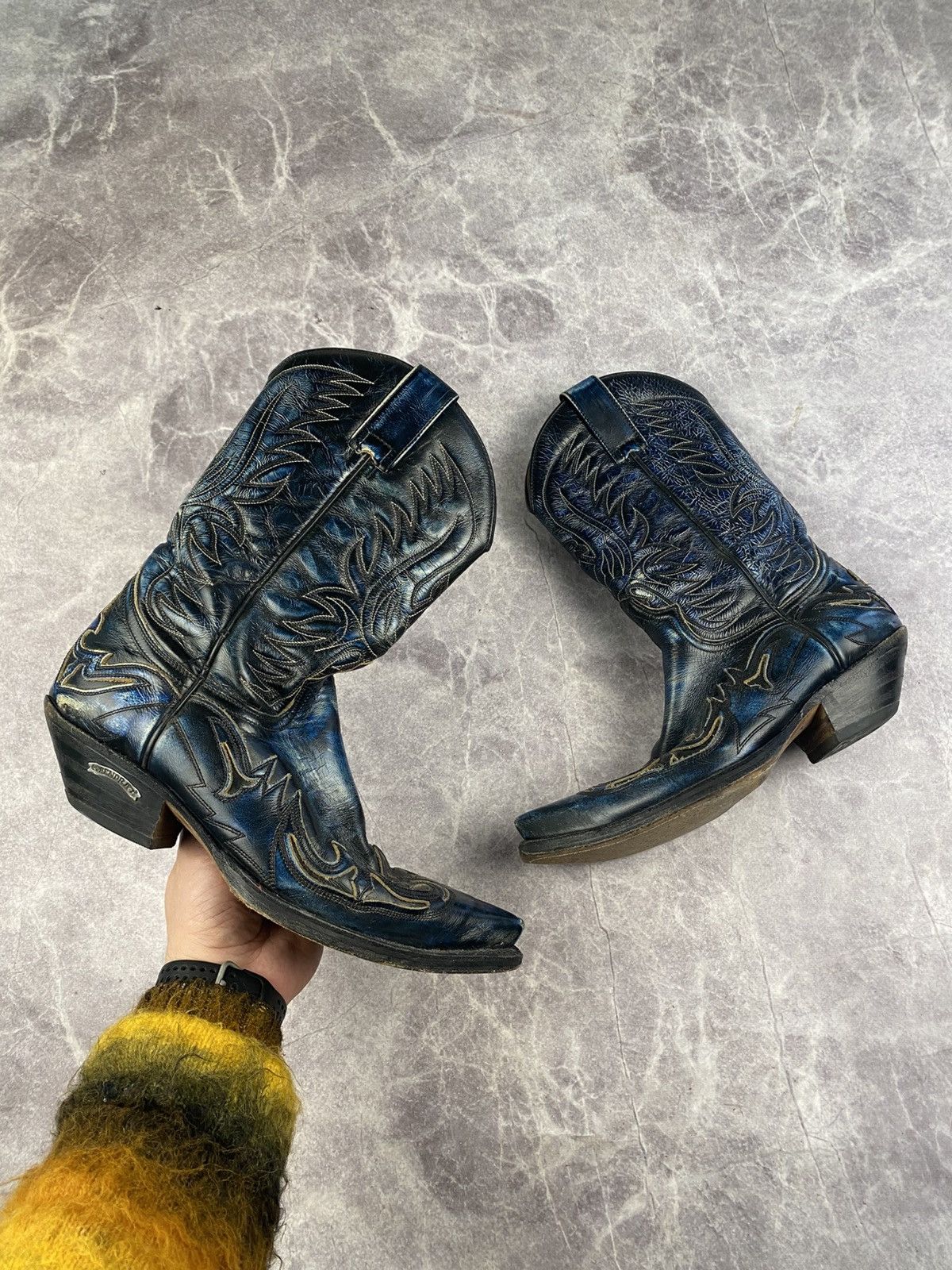 Sendra Sendra Vintage Western Boots Rare Blue Colour Size: 42 Size US 8.5 / EU 41-42 - 1 Thumbnail