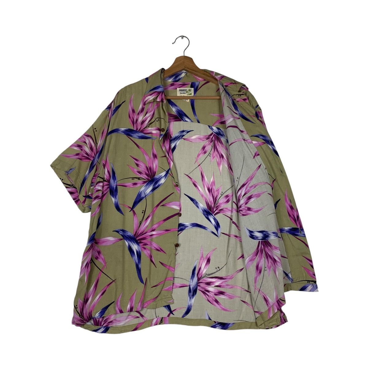 Other DODGEST Real Aloha Graphics 100 Rayon Button Shirt #1418-C64 Size US M / EU 48-50 / 2 - 9 Thumbnail
