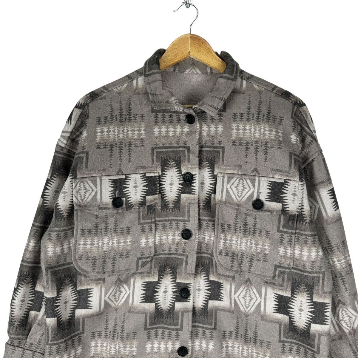Ciaopanic × Native ❄️CIAOPANIC NATIVE AZTEC BUTTON FLANNEL JACKET Size S / US 4 / IT 40 - 2 Thumbnail