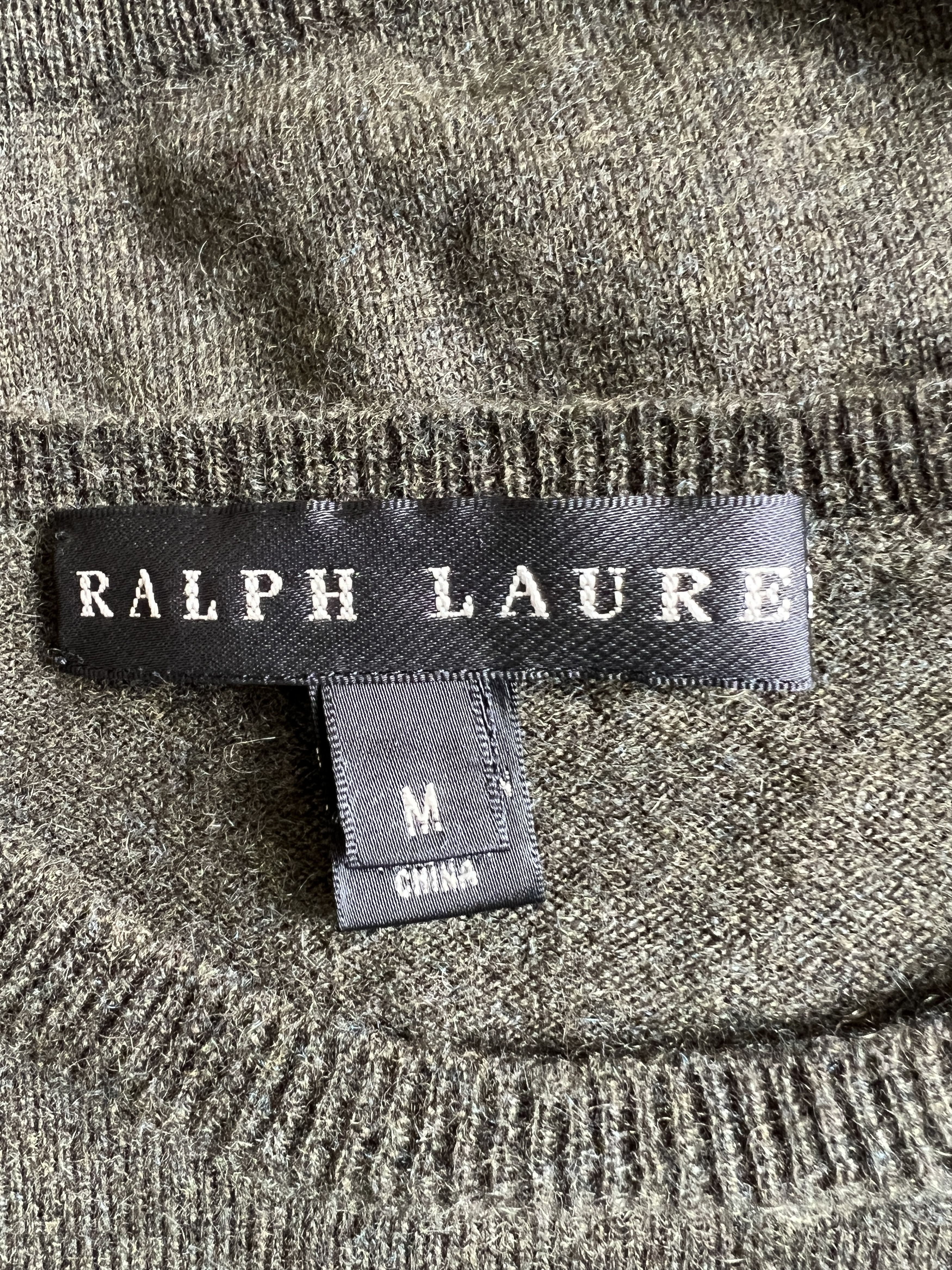 Ralph Lauren Black Label Ralph Lauren Black Label Sweater Mens Khaki 100% Cashmere Size US M / EU 48-50 / 2 - 3 Thumbnail