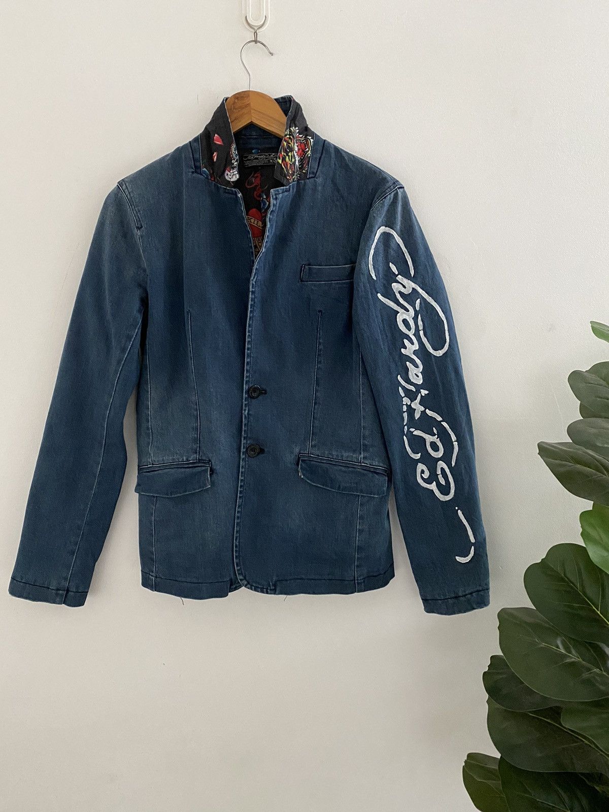 Christian Audigier Ed hardy Christian Audigier Fullprint Vintage Jacket Rare Size US S / EU 44-46 / 1 - 7 Thumbnail