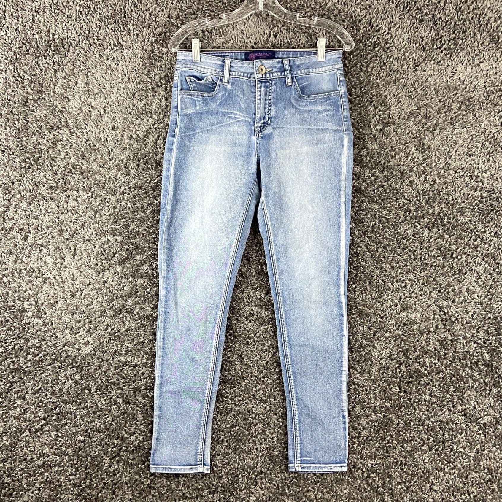Vintage HYDRAULIC Women's Blue Super Skinny Jeans Size 6 Size 28" / US 6 / IT 42 - 1 Thumbnail