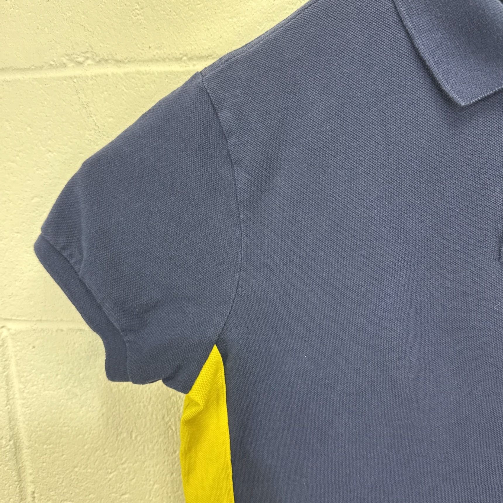 Polo Ralph Lauren VINTAGE Polo Ralph Lauren Men's Polo Shirt Classic Fit Short Sleeve Navy Blue Yellow Big Pony Logo GOLF Casual Size US M / EU 48-50 / 2 - 4 Thumbnail