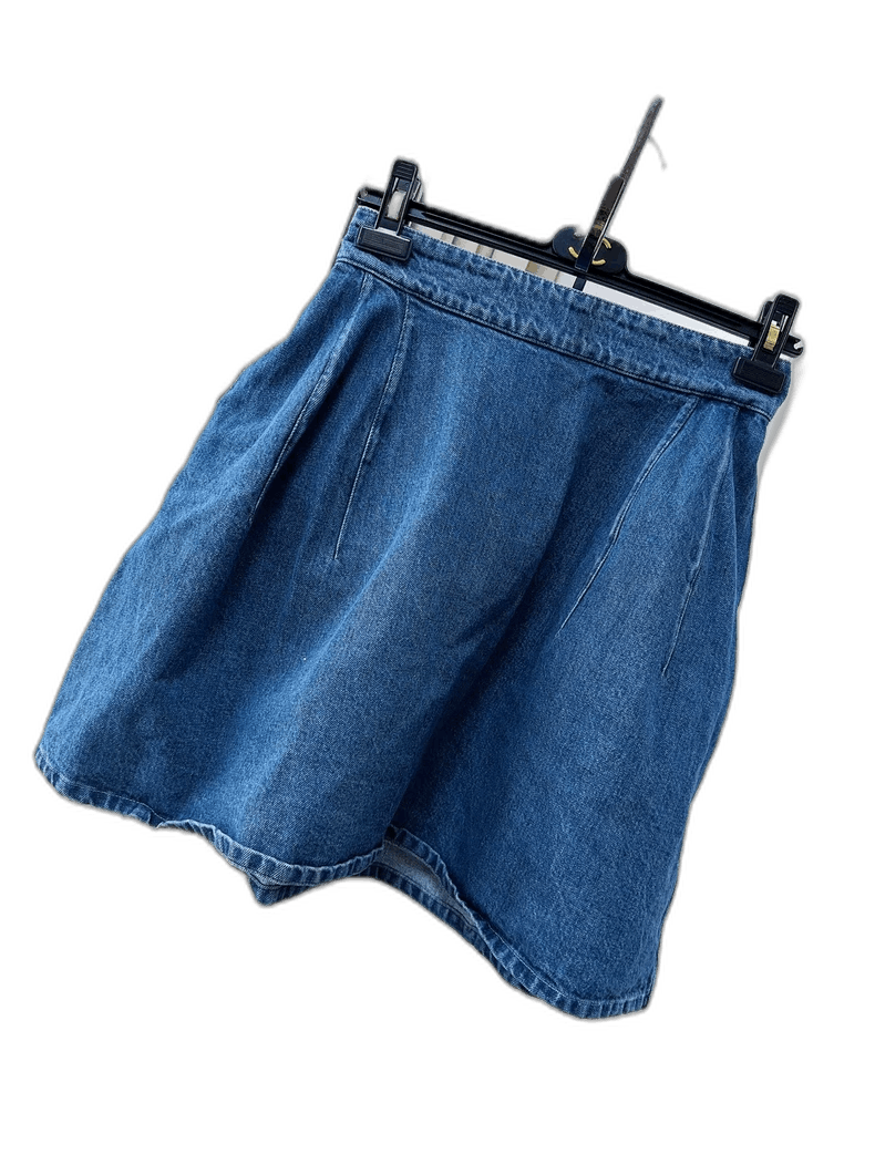Chanel Chanel Blue Denim Mini Skirt Size 37" - 1 Thumbnail