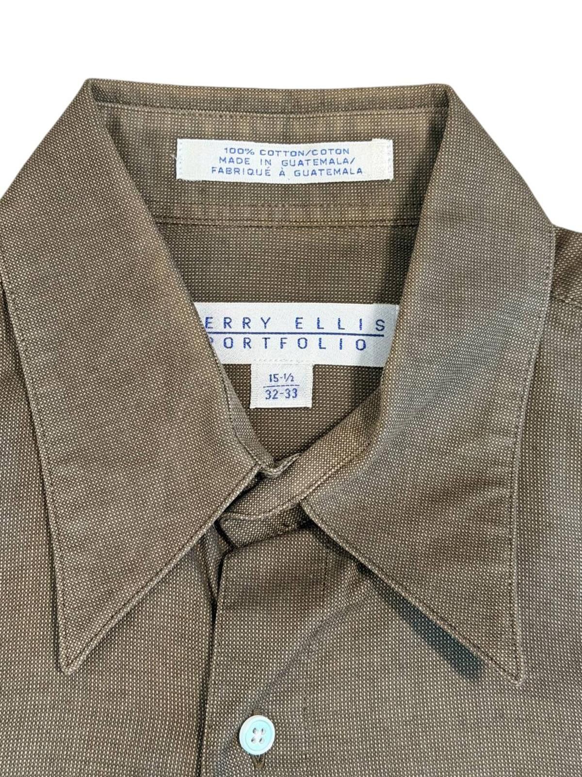 Perry Ellis Perry Ellis Brown Button-Up Shirt – Size 15 1/2 (32-33) Size US L / EU 52-54 / 3 - 2 Thumbnail