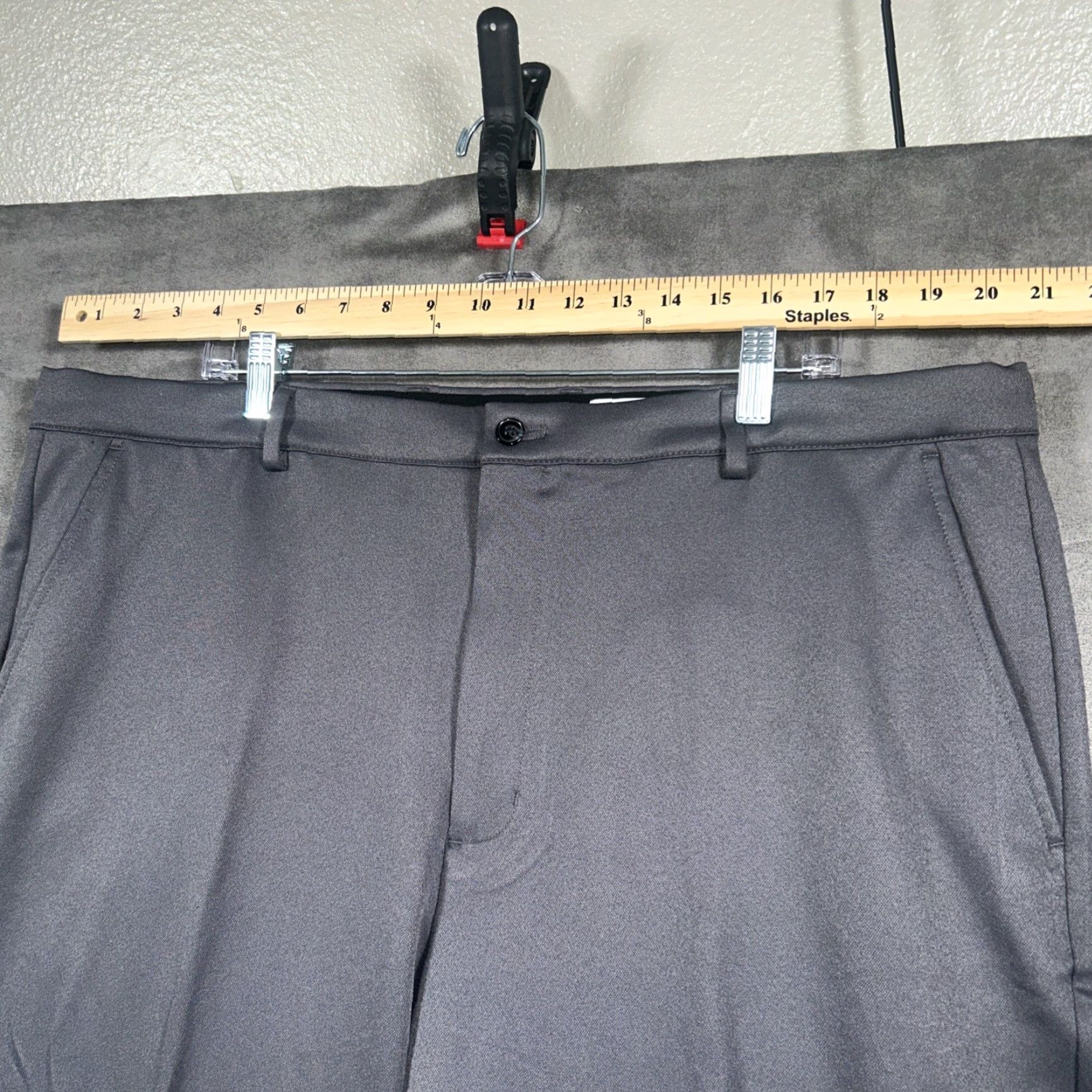 Vintage Greg Norman Pants Men 40x30 Gray Straight Performance Tech Chino Pan ts Size US 40 / EU 56 - 3 Thumbnail