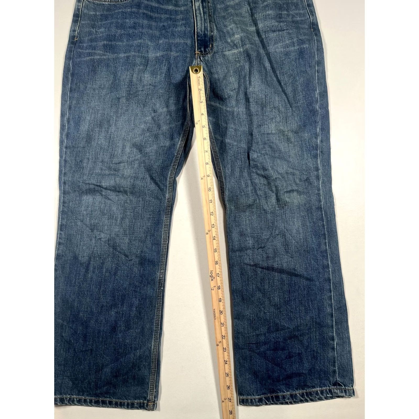 Carhartt Carhartt Jeans Mens 38x30 Blue Medium Wash Relaxed Straight Work Denim 100613 997 Jeans Mens 38x30 Blue Size US 38 / EU 54 - 4 Thumbnail