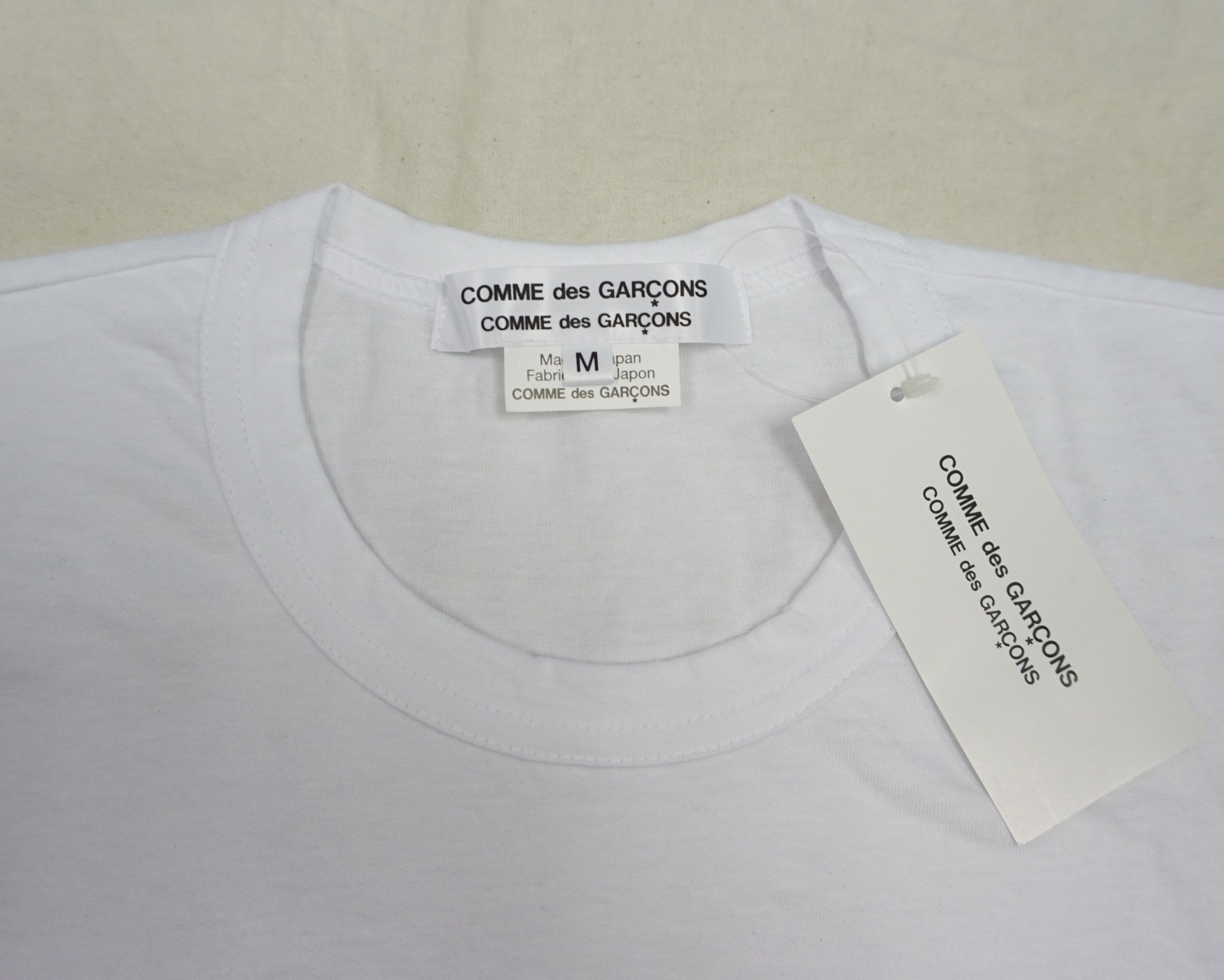 Comme des Garcons × Designer × Rei Kawakubo Comme des Garcons RH-T004-051-1-3 White T-shirt Size US M / EU 48-50 / 2 - 3 Thumbnail