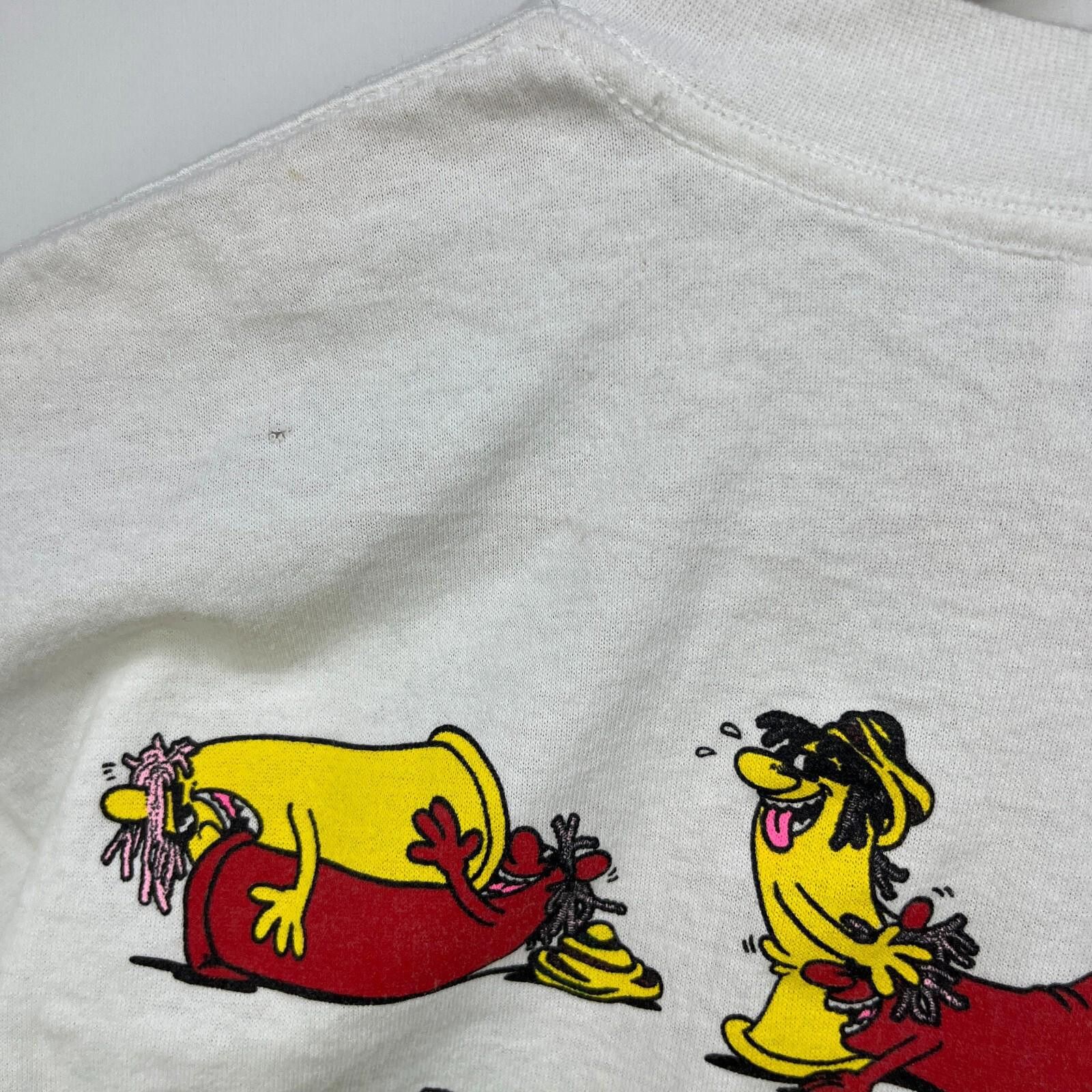 Vintage Vintage 90s Sex Position Condoms Rasta Funny T-Shirt Large Size US XL / EU 56 / 4 - 11 Thumbnail