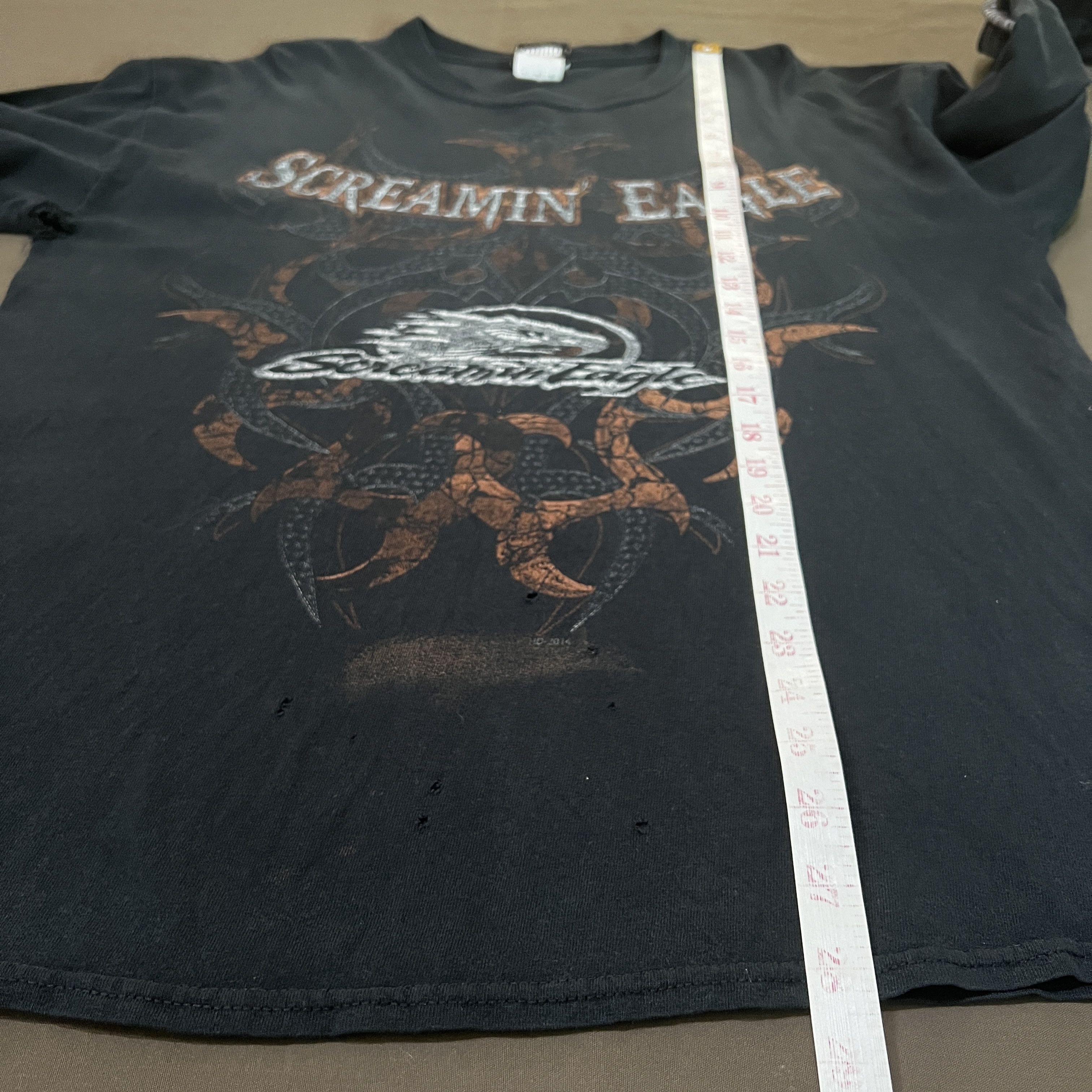 Harley Davidson Vintage Y2K Screaming Eagle Harley Davidson Tee Faded Size US L / EU 52-54 / 3 - 15 Thumbnail