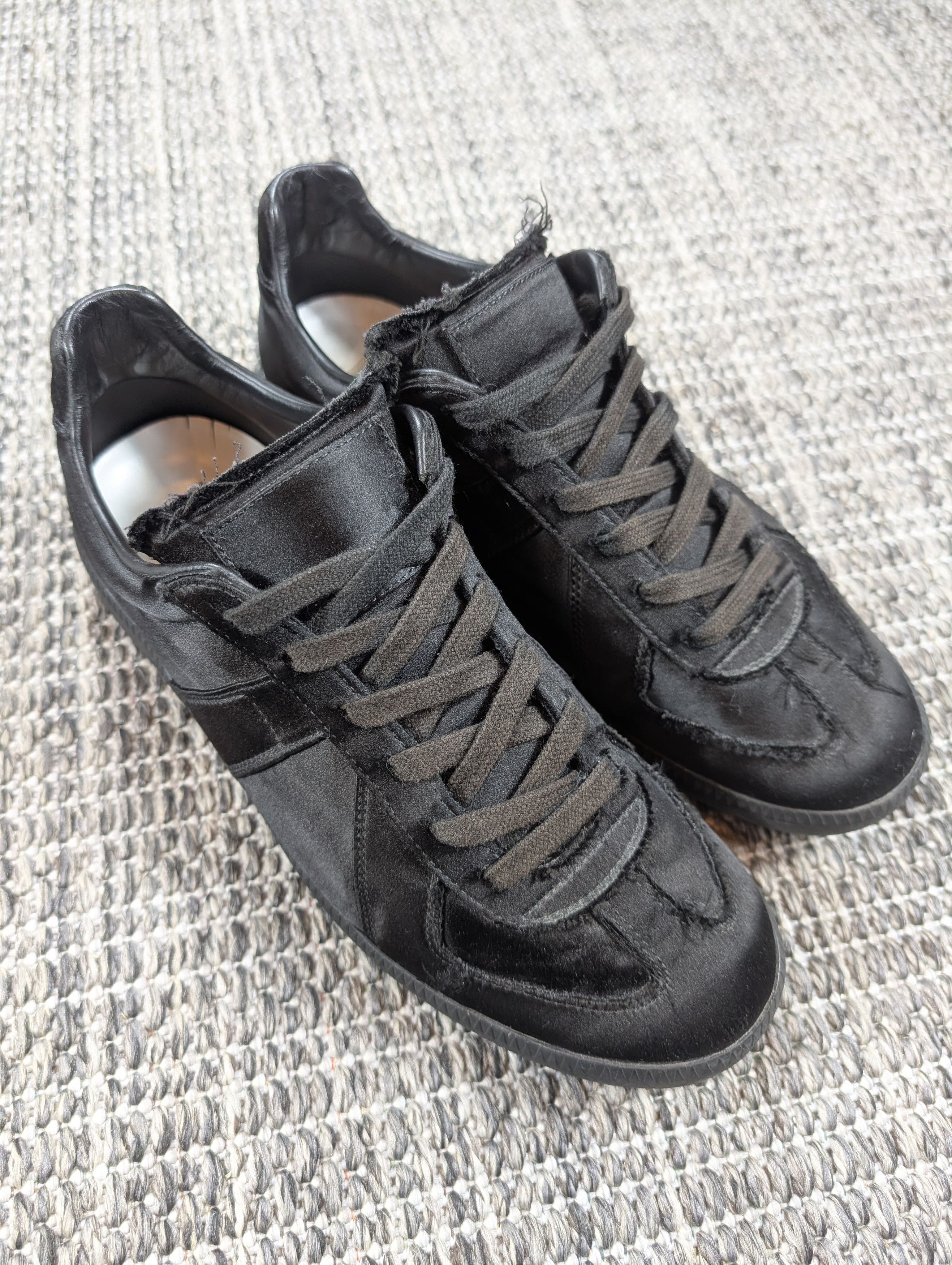 Maison Margiela Maison Margiela Satin Silk Distressed Replica GAT Sneaker Size US 8.5 / EU 41-42 - 2 Thumbnail