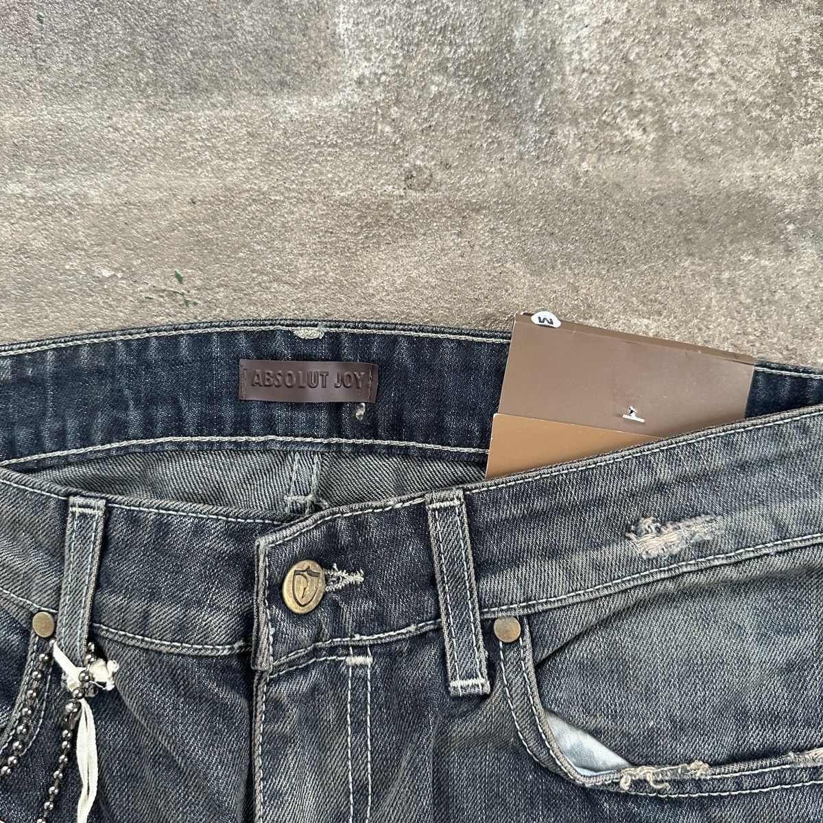 Absolut Joy Absolut Joy Dirty Wash Distressed Slim Fit Denim Gucci Size US 30 / EU 46 - 9 Thumbnail
