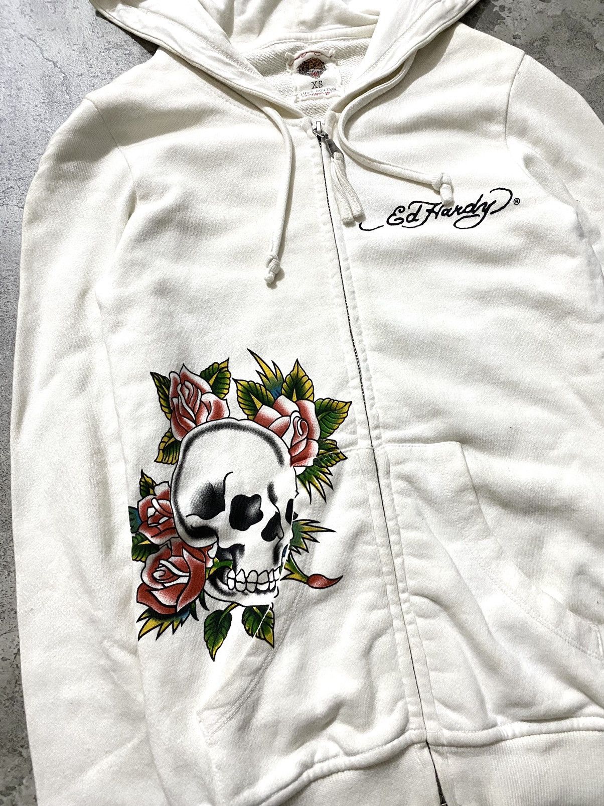 Ed Hardy Vintage Y2k Ed Hardy Zip Hoodie Size US XS / EU 42 / 0 - 3 Thumbnail