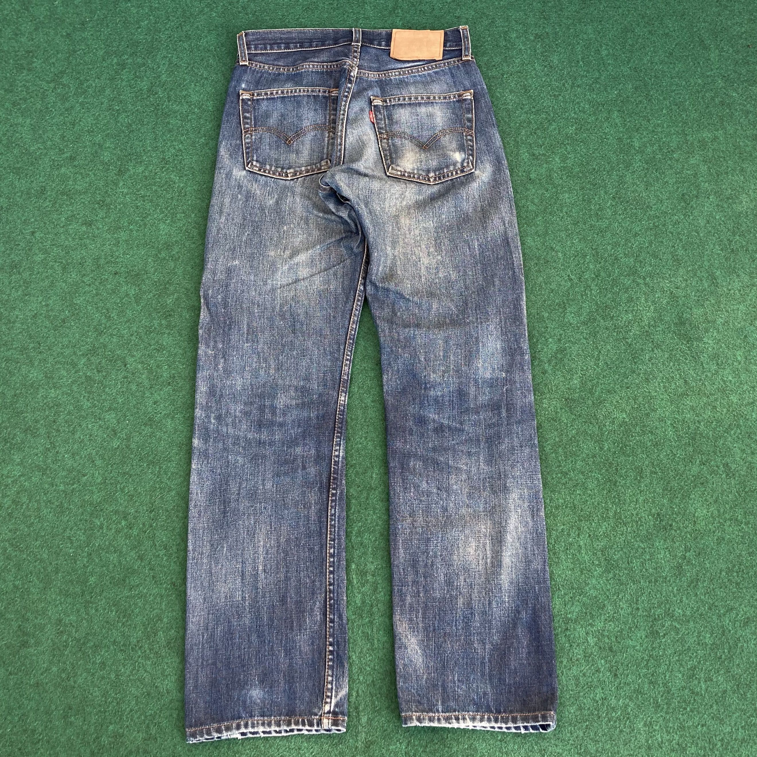 Levi's × Vintage Vtg Levis 505 Distressed Ripped Grunge Jeans Size US 29 - 12 Thumbnail