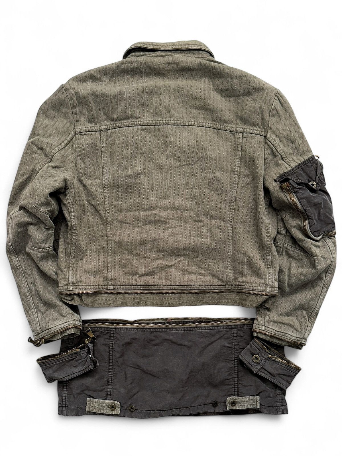 Dolce & Gabbana 2003 Military Zip Off Hunting Jacket Size US XL / EU 56 / 4 - 3 Thumbnail