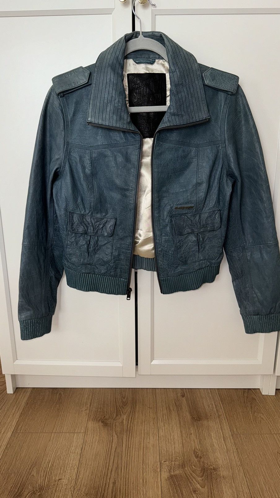 Superdry × Vintage Superdry leather jacket vintage high quality rare zip up Size M / US 6-8 / IT 42-44 - 1 Thumbnail