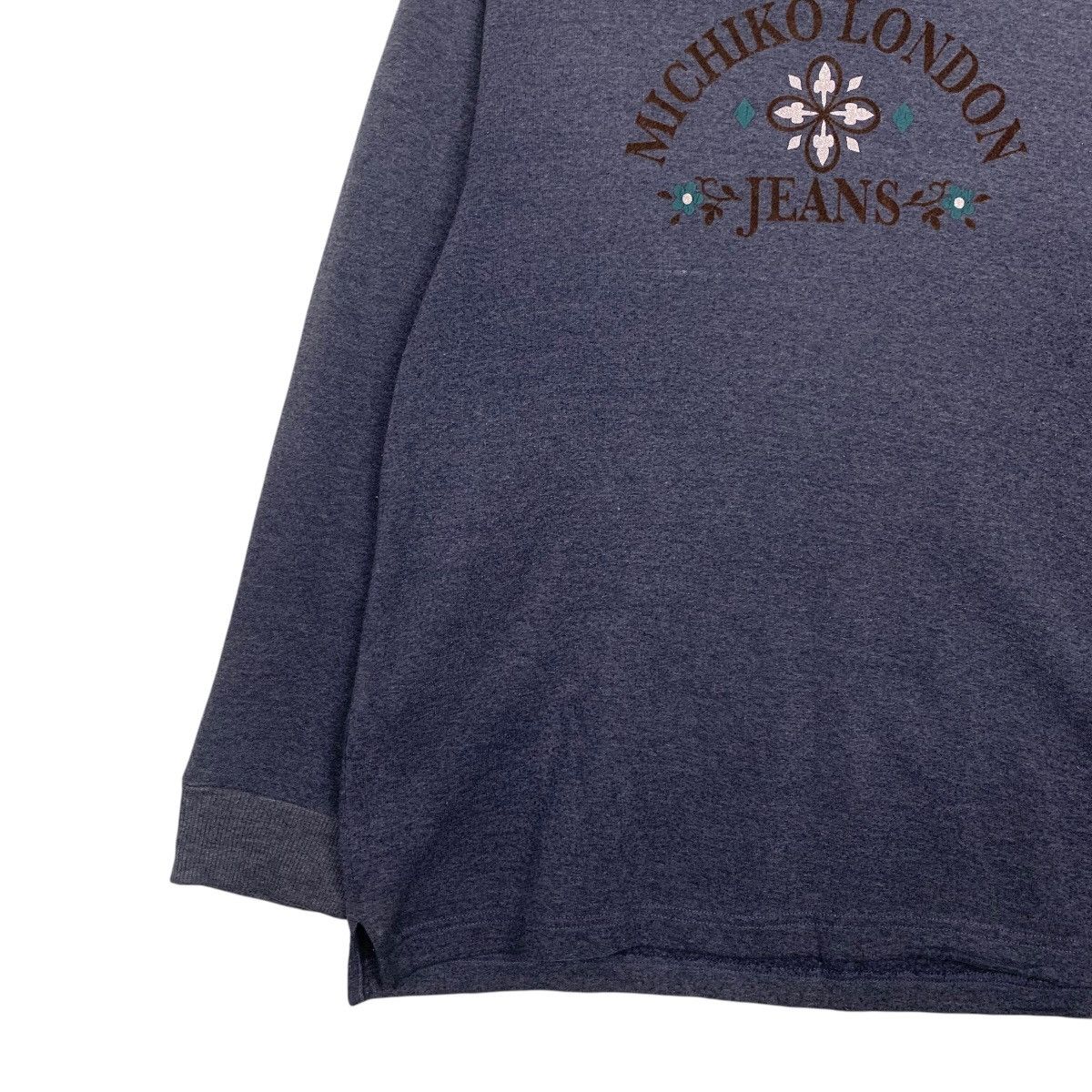 Michiko Koshino London Michiko London Jeans Big Logo Sweater Size L / US 10 / IT 46 - 3 Thumbnail