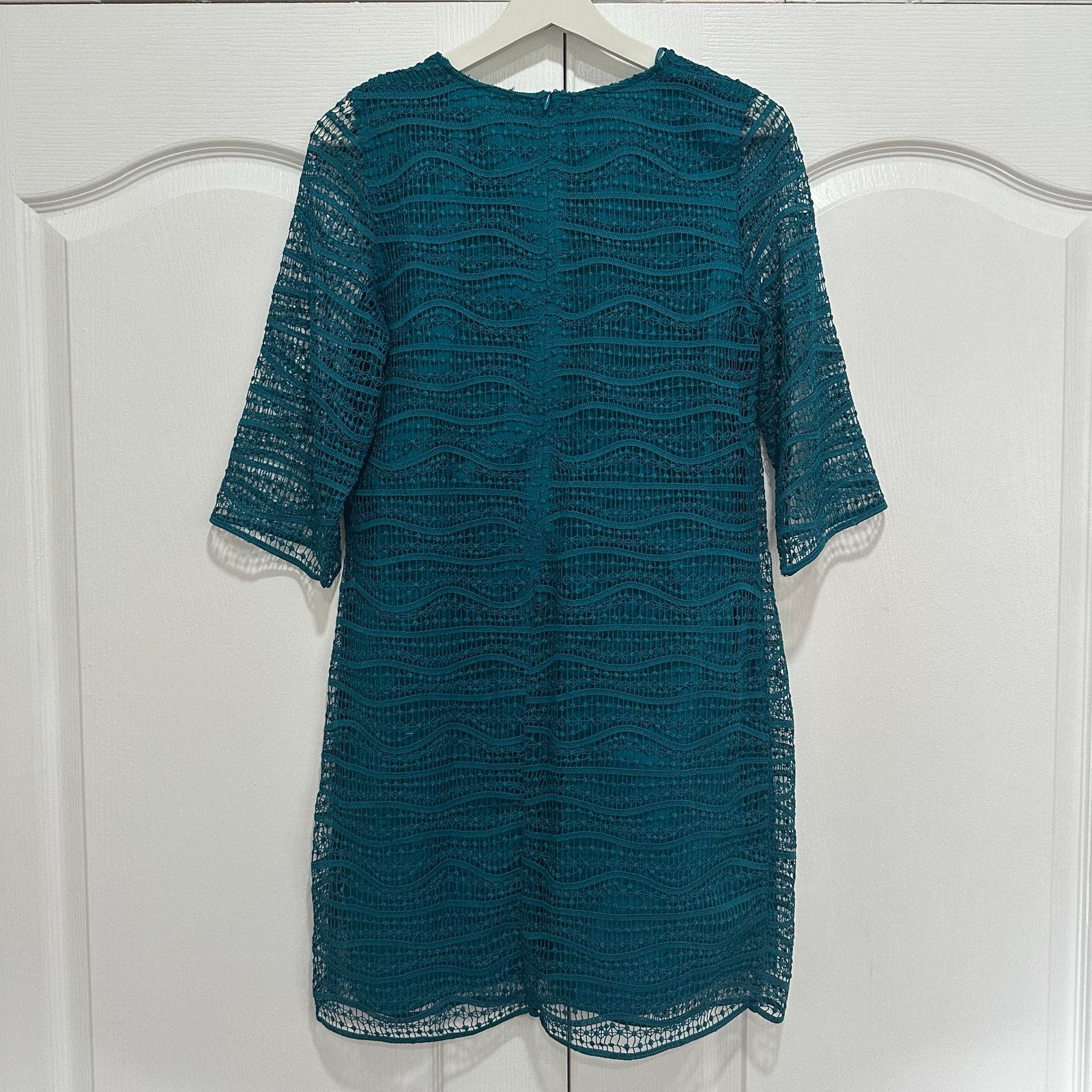 Mango Mango MNG Women's Lace 3/4 Sleeves Dress Size 4 Size S / US 4 / IT 40 - 3 Thumbnail