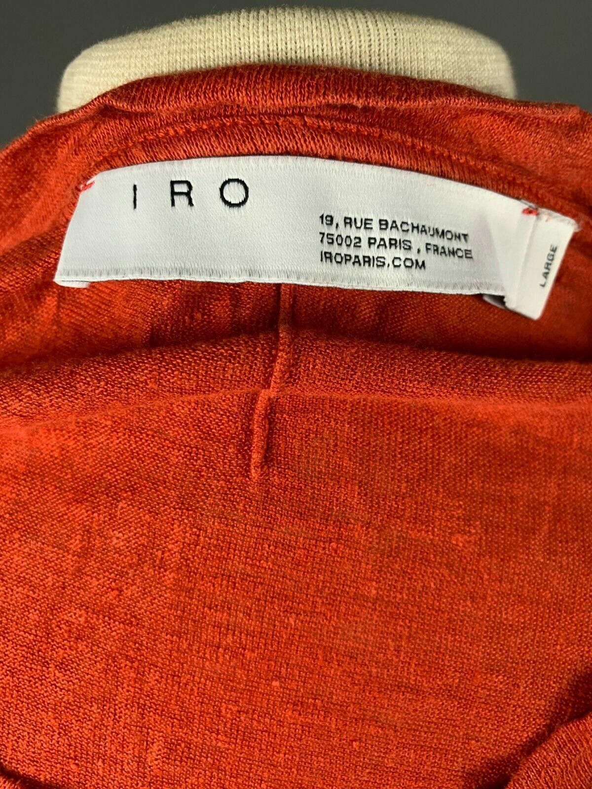 Iro Iro Paris Orange Short Sleeve 100% Oversized T-Shirt Size L Size L / US 10 / IT 46 - 8 Thumbnail
