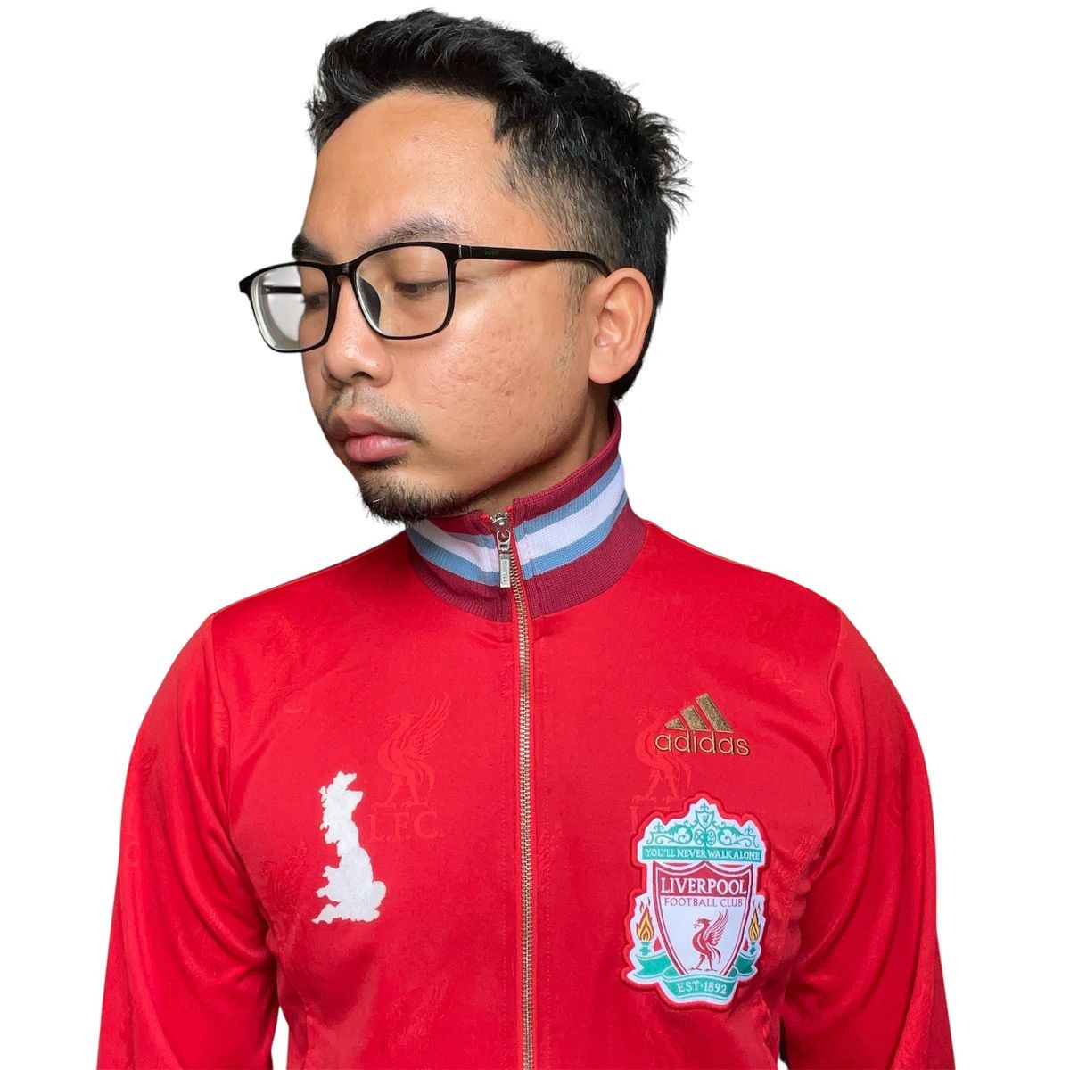 Adidas Vintage Adidas Liverpool FC Soccer Track Tops Zip Jacket Y2K Size US S / EU 44-46 / 1 - 5 Thumbnail