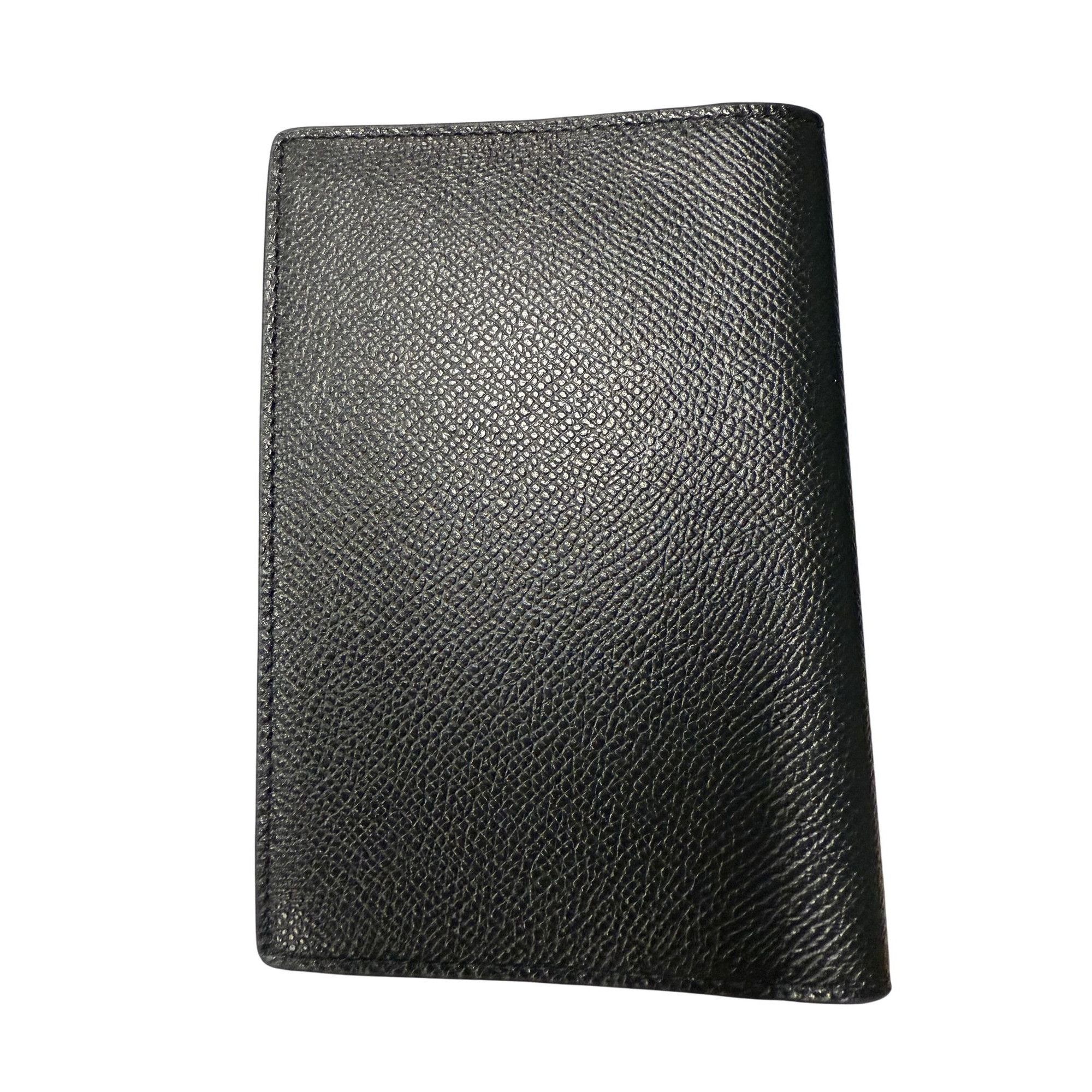 Balenciaga Balenciaga Black Leather Passport Holder W/ Gold Embossed Lo Size ONE SIZE - 2 Thumbnail