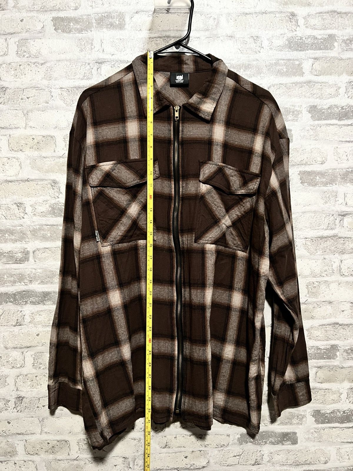 G59 Records G59 - SHADOW PLAID ZIP FLANNEL (BROWN) LARGE Size US L / EU 52-54 / 3 - 1 Thumbnail
