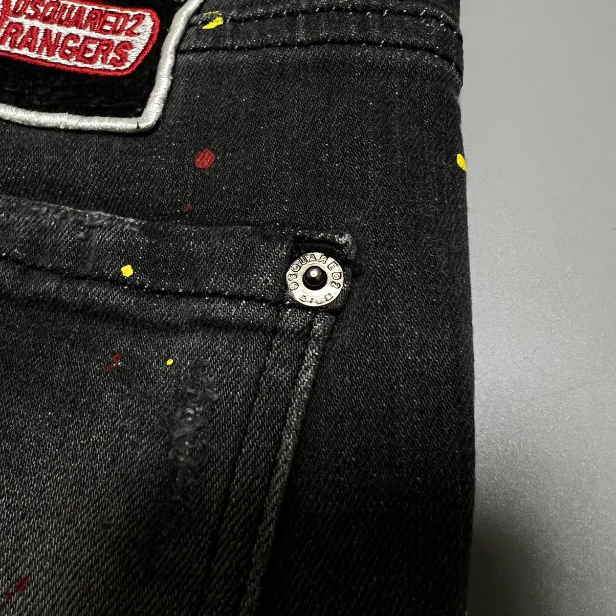 Dsquared2 Dsquared2 Distressed Painted Denim Logo Jeans Size US 32 / EU 48 - 17 Thumbnail