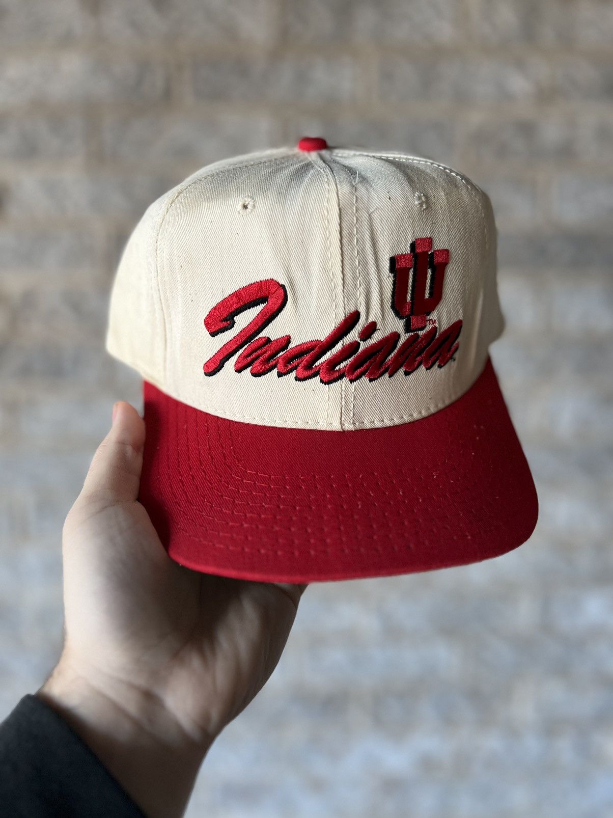 Sports Specialties × Vintage Vintage 90’s Indiana Hoosiers NCAA SnapBack Hat Size ONE SIZE - 1 Thumbnail