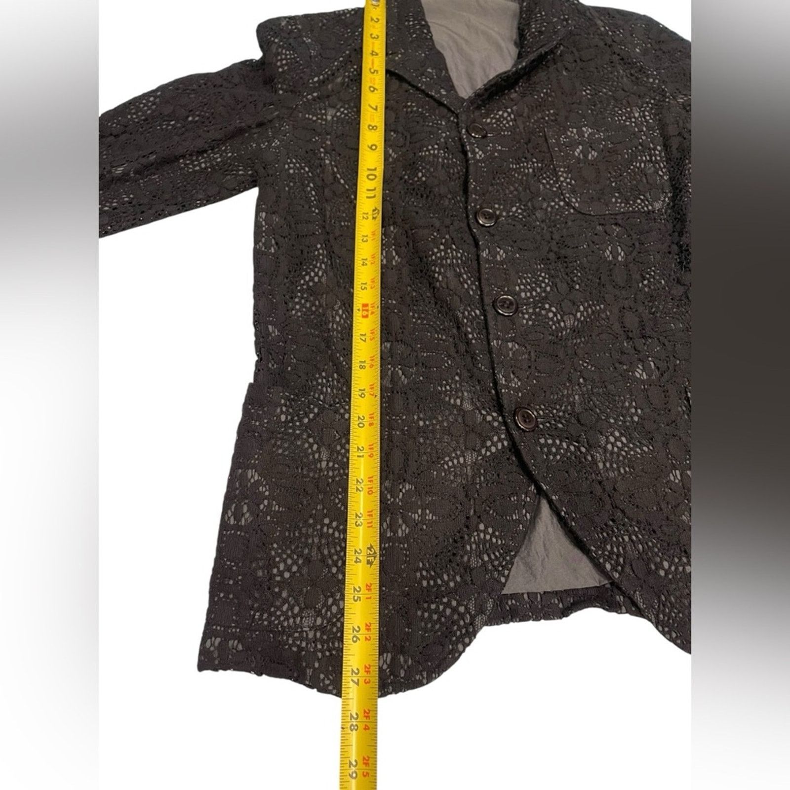 Comme des Garcons COMME des GARCONS HOMME PLUS Lace Tailored Jacket Size M / US 6-8 / IT 42-44 - 6 Thumbnail