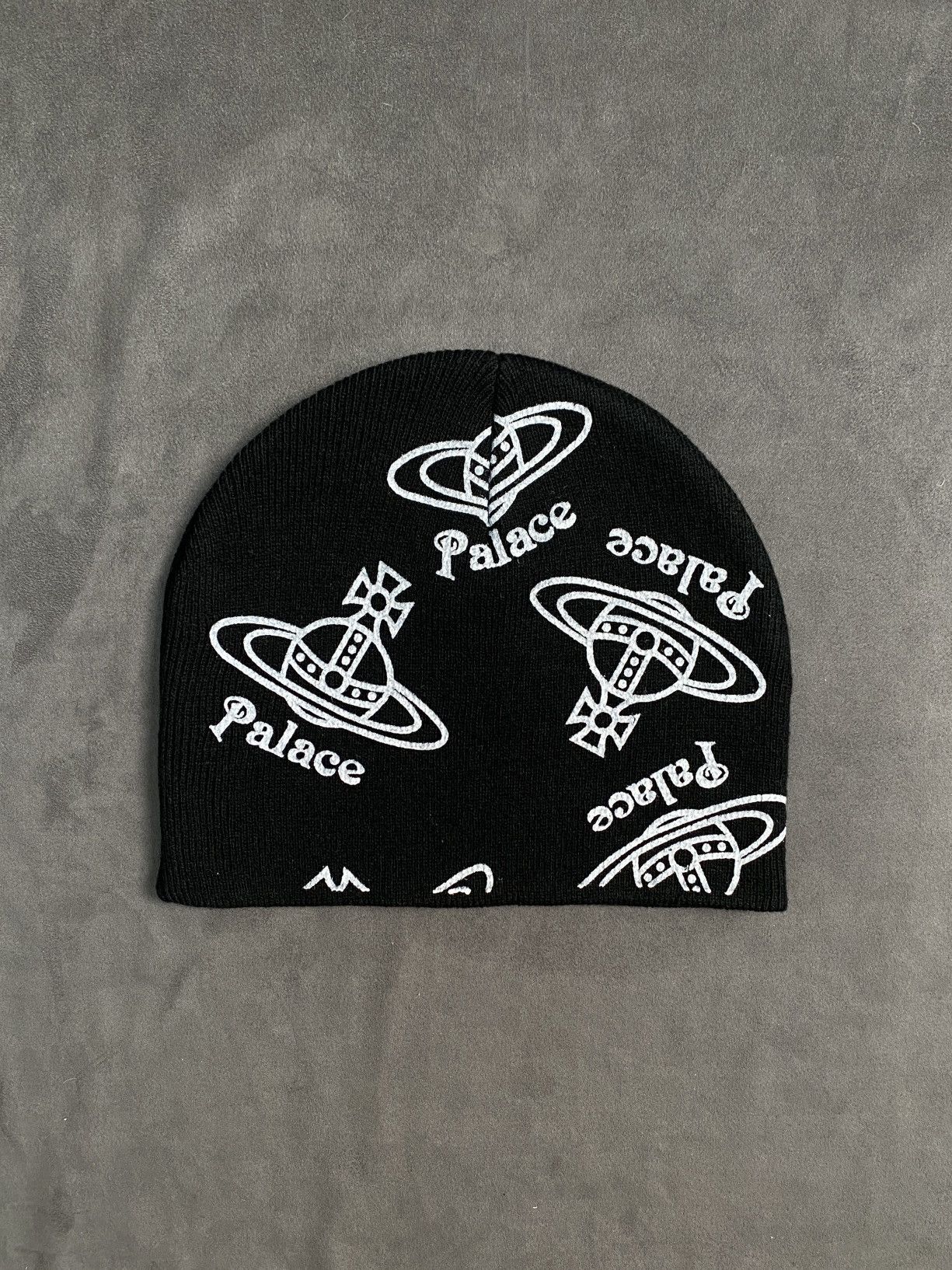 Palace × Vivienne Westwood Rare Palace x Vivienne Westwood Jersey Black No Cuff Beanie Size ONE SIZE - 3 Thumbnail