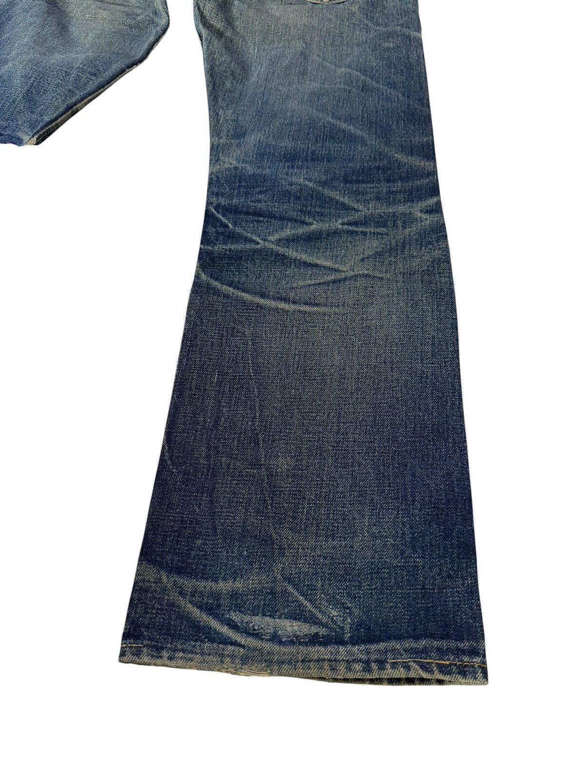 Denime DENIME Made In Japan Redline Selvedge Distressed Jeans Size US 27 - 16 Thumbnail
