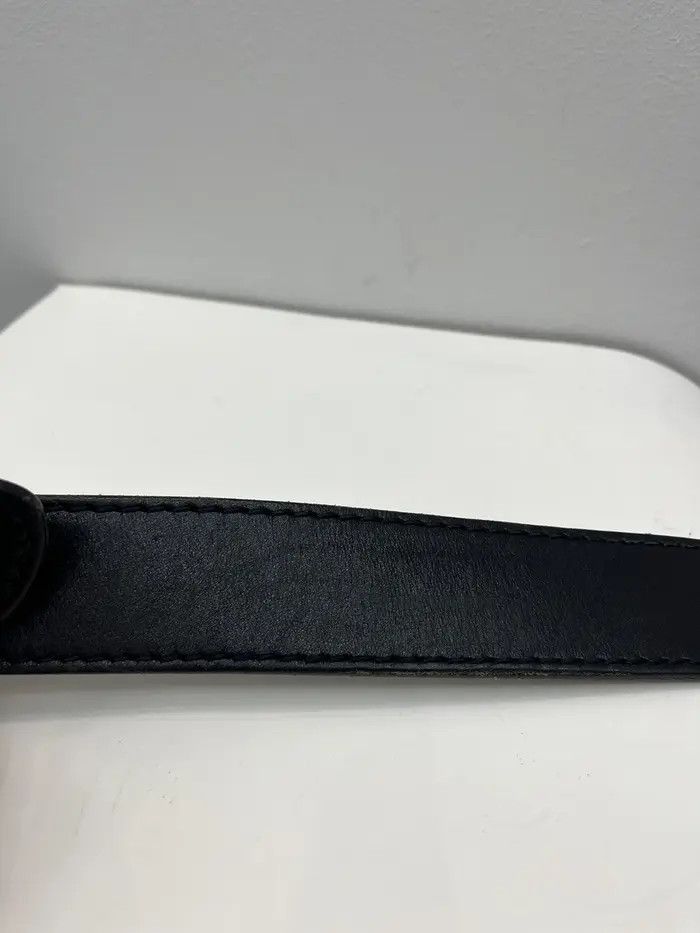 Diesel Vintage Diesel Buckle Logo Leather Belt Size 36 - 5 Thumbnail
