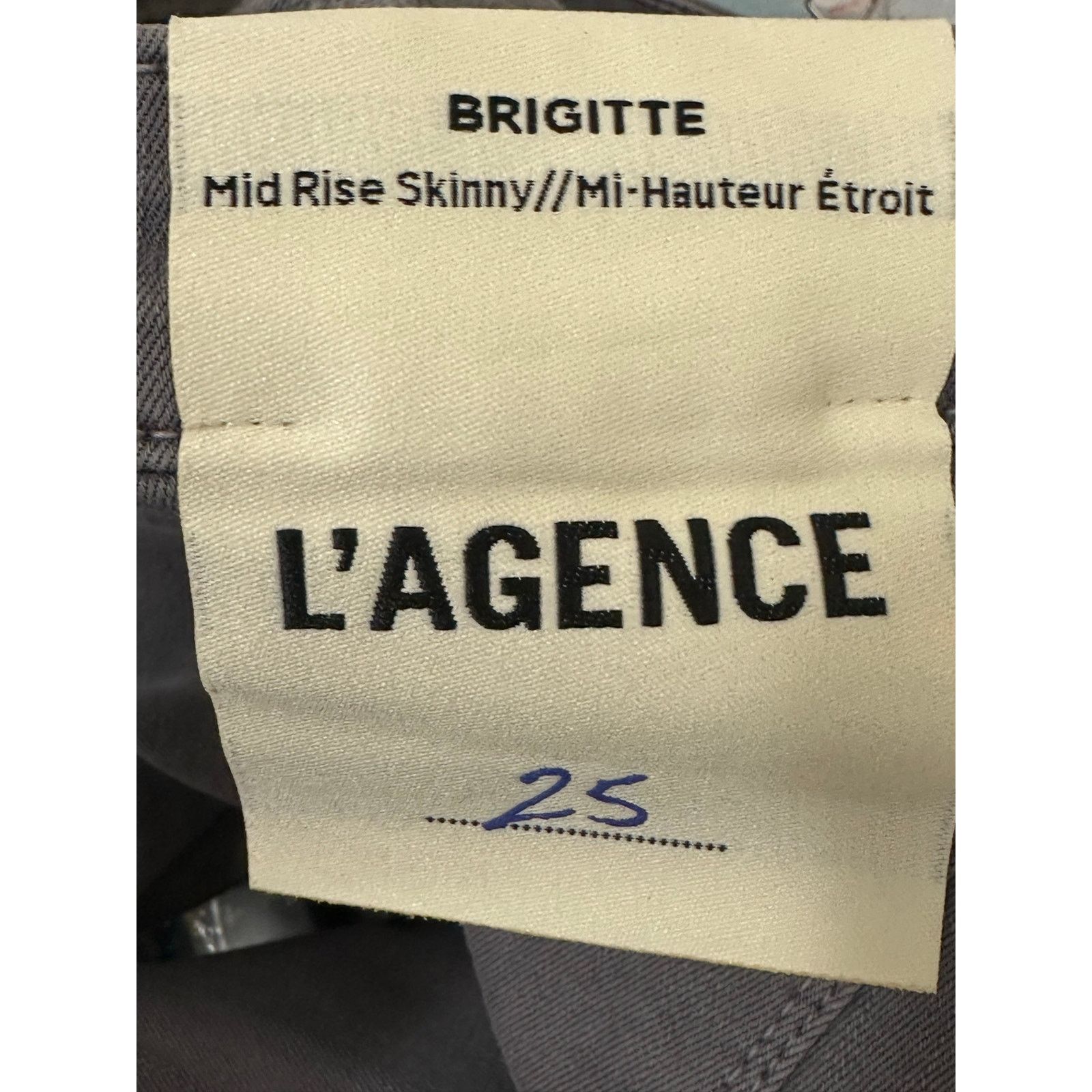 L'AGENCE L'Agence gray Brigitte mid rise skinny jeans size 25 - 2 Size 26" / US 2 / IT 38 - 6 Thumbnail
