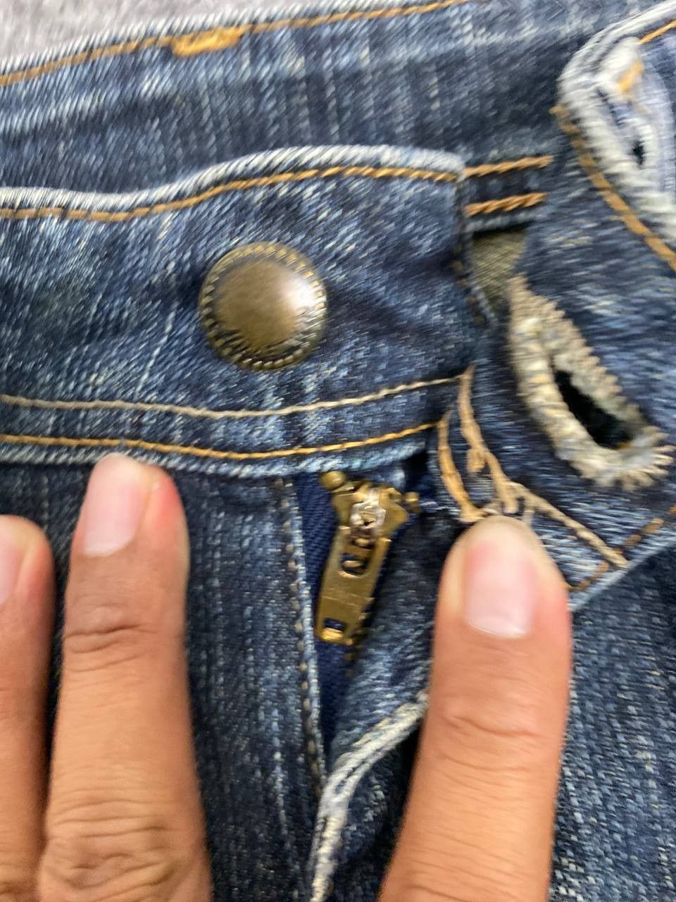 Edwin vintage miss edwin japan distressed denim Size 28" / US 6 / IT 42 - 11 Thumbnail
