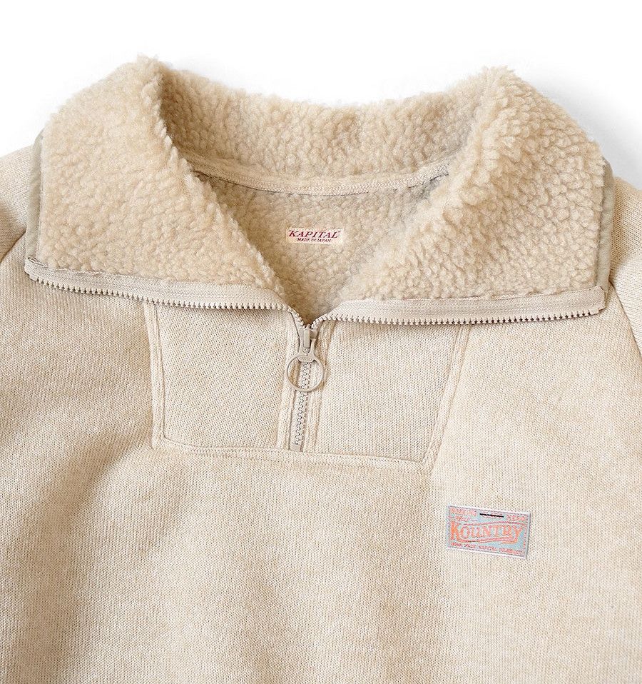 Kapital KAPITAL kountry boa fleece zip alpine pullover new ecru 4 Size US XL / EU 56 / 4 - 2 Thumbnail