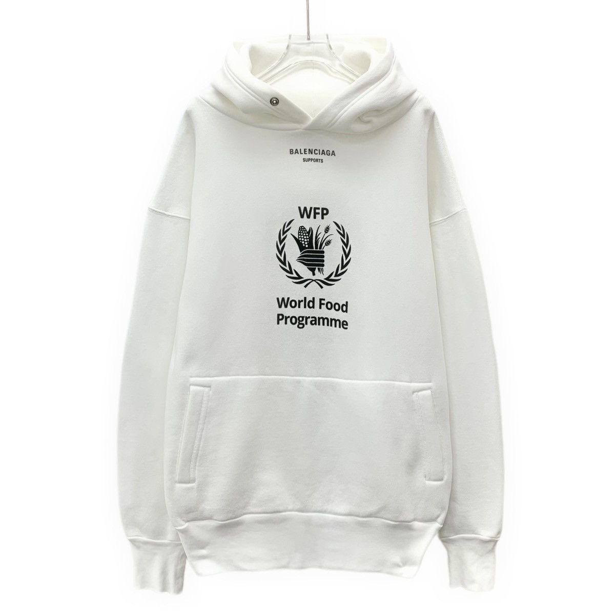 Balenciaga Balenciaga x WFP Hooded Long Sleeve Sweatshirt K26WX Size US S / EU 44-46 / 1 - 1 Thumbnail
