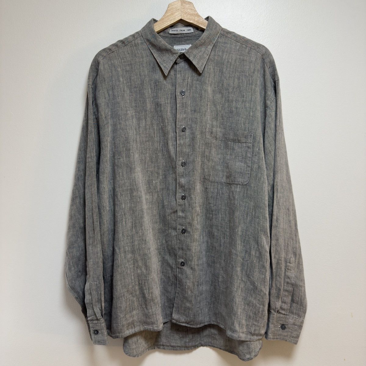 Saks Fifth Avenue Vintage Saks Fifth Avenue Linen Button Up Shirt XL Size US XL / EU 56 / 4 - 1 Thumbnail