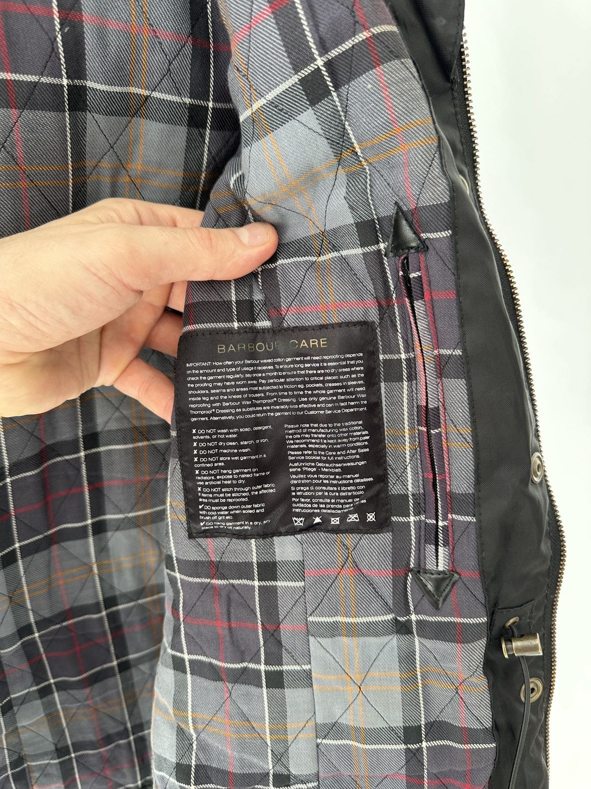 Barbour × Vintage Barbour Kelsall Wax Parka Jacket Size M / US 6-8 / IT 42-44 - 13 Thumbnail