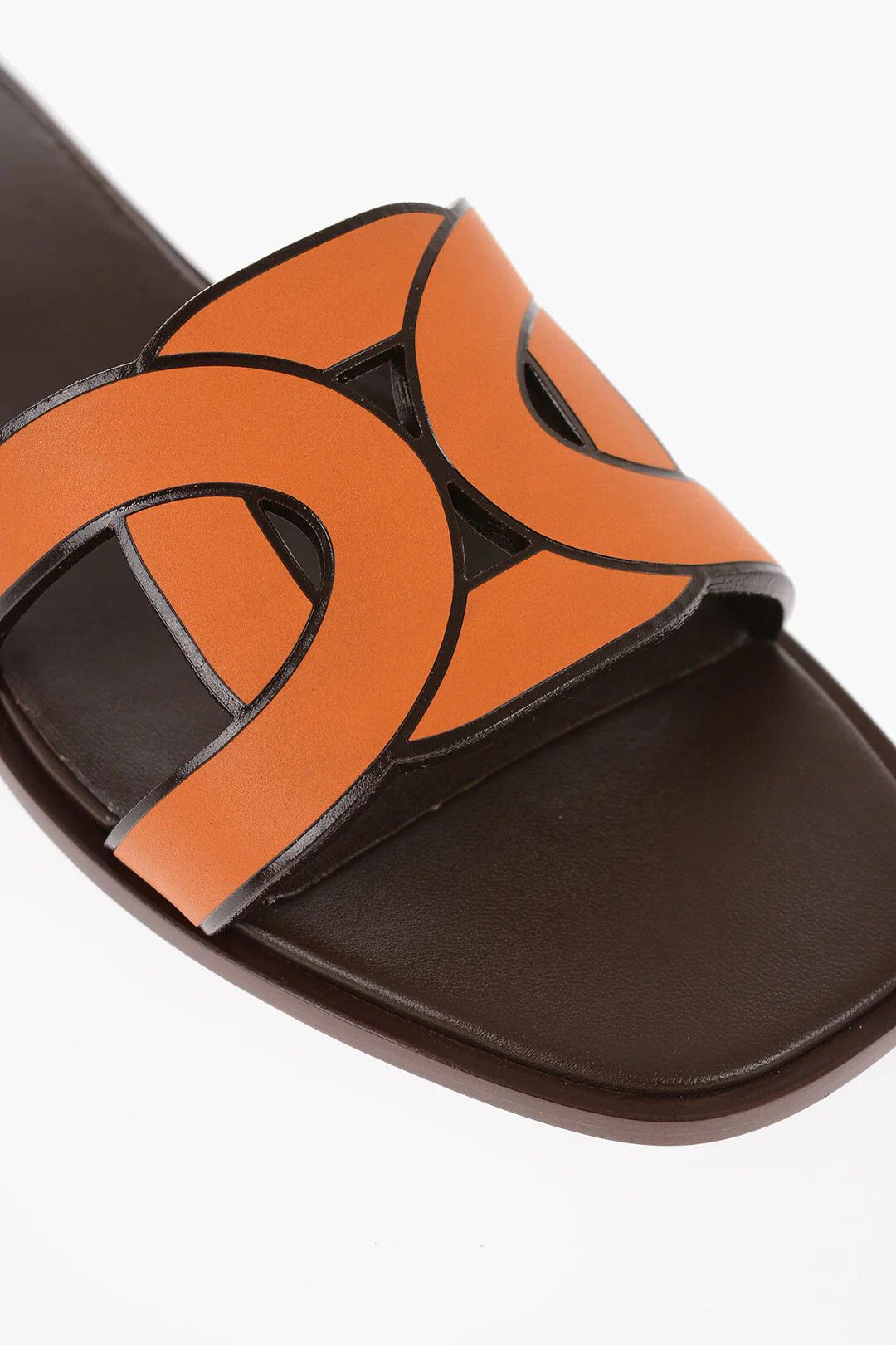 Tod's og1mm0426 Leather Sliders in Orange Size US 4 / IT 34 - 4 Thumbnail