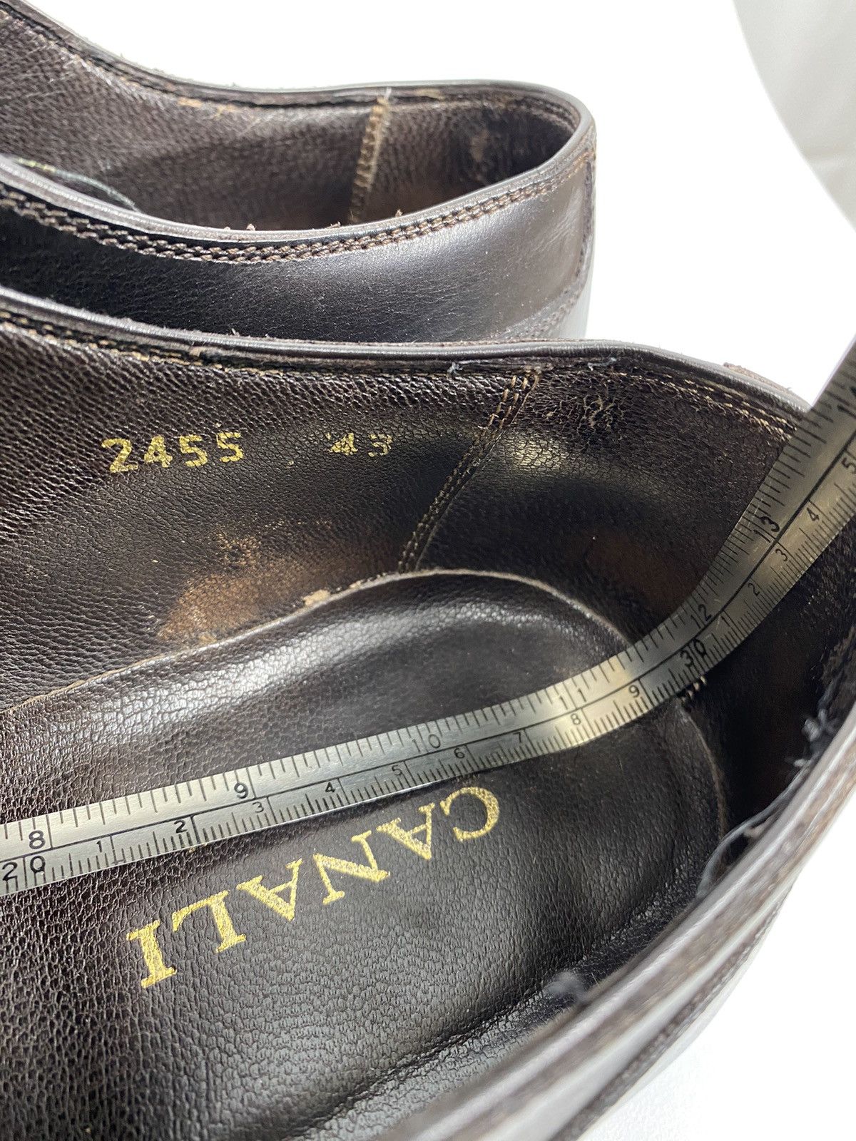 Canali Canali Men's Italy Euro Size 43 US 10 Leather Dress Shoes Size US 10 / EU 43 - 11 Thumbnail