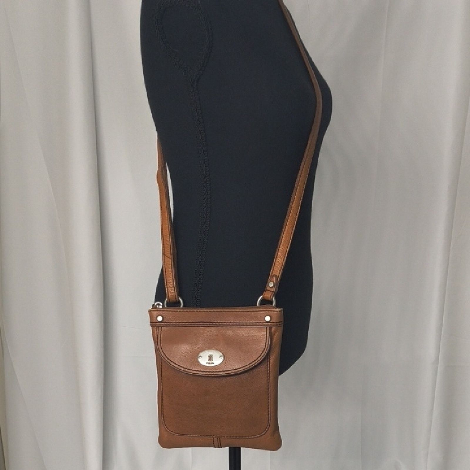 Fossil Vintage Fossil Brown Leather Crossbody Bag Size ONE SIZE - 5 Thumbnail