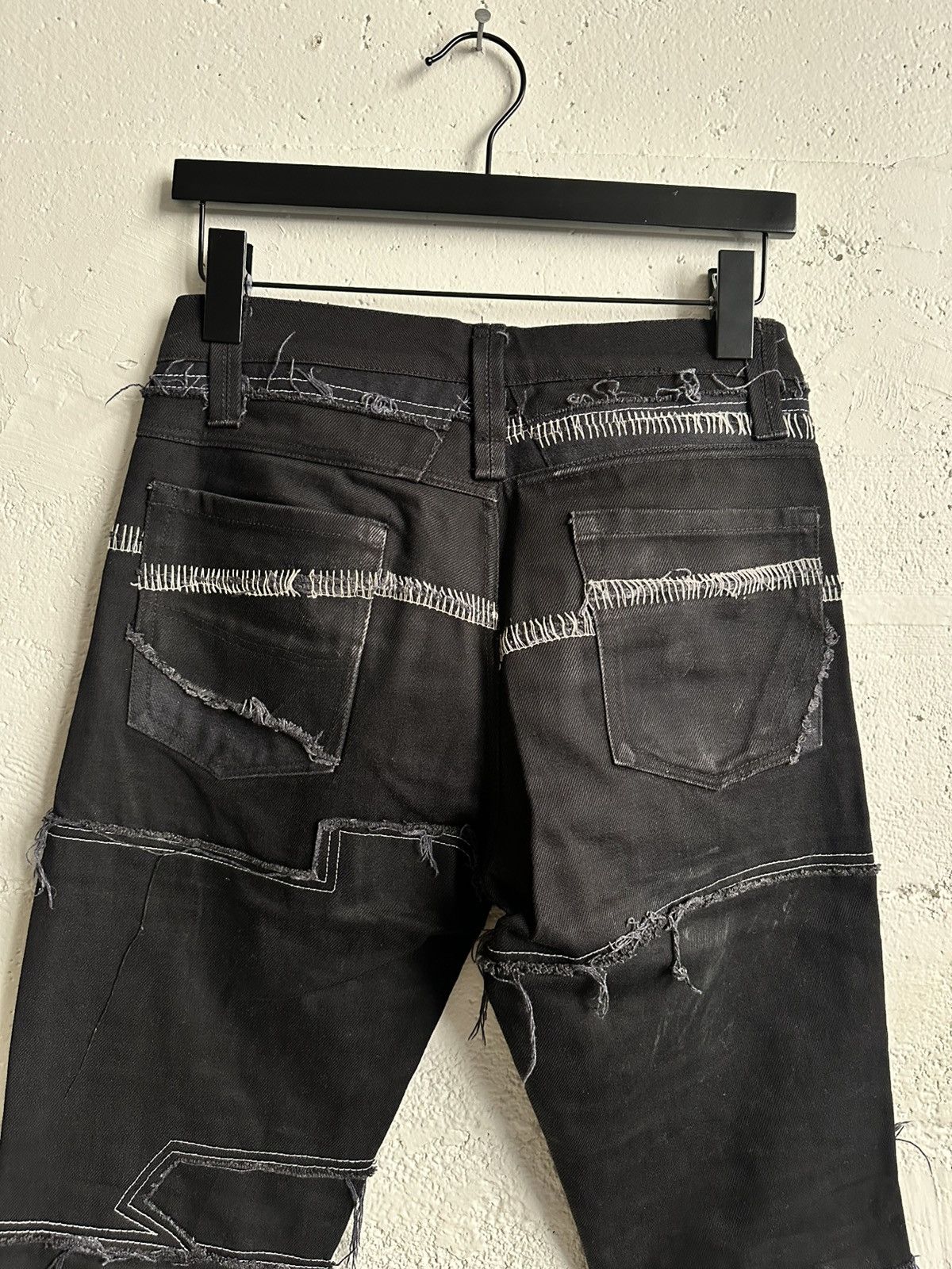 Undercover Ant/Anti Black Scrap Denim Bootcut Contrast Stitch Size US 28 / EU 44 - 2 Thumbnail