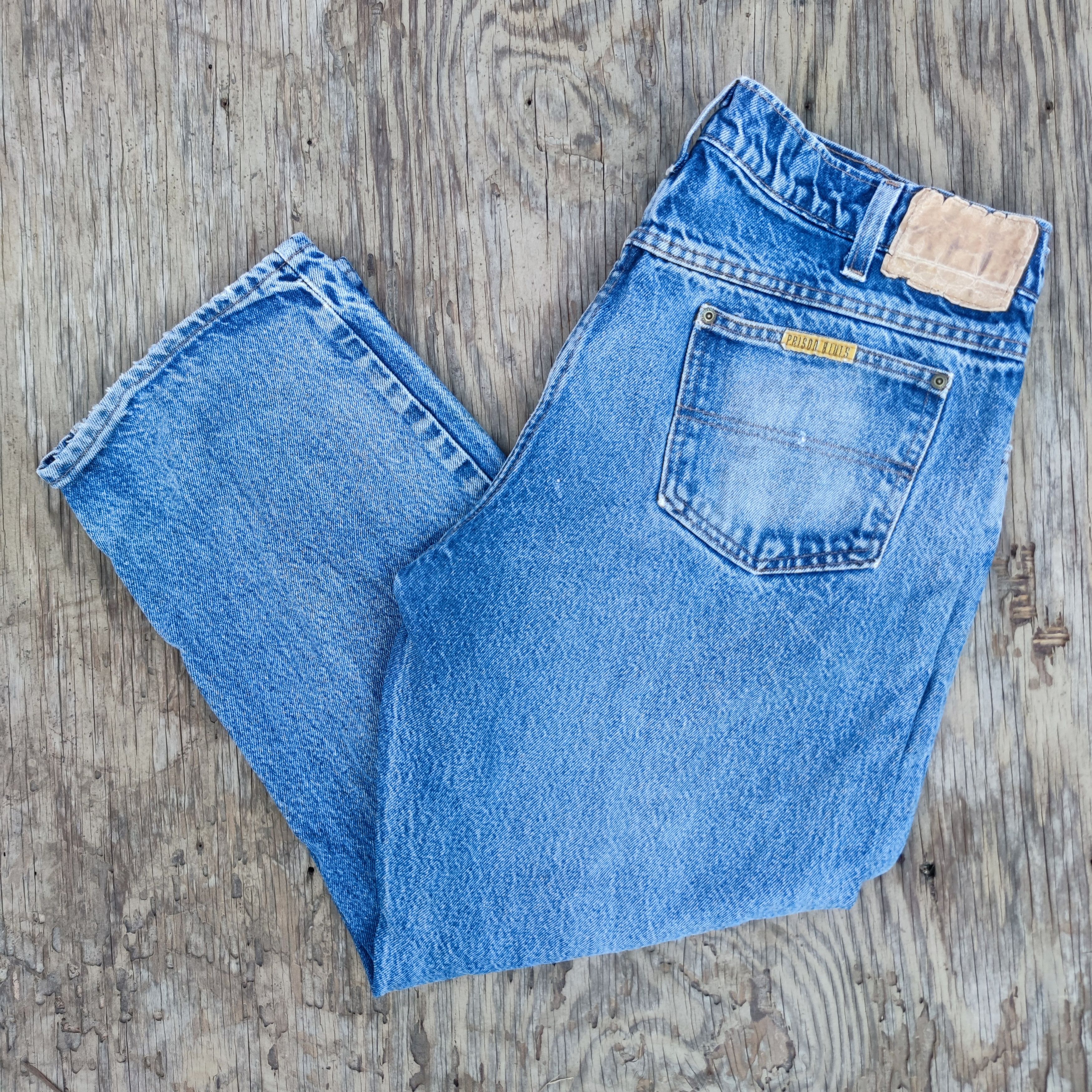 Vintage Vintage Prison Blues Work Denim Pant 38x28 Size US 38 / EU 54 - 1 Thumbnail