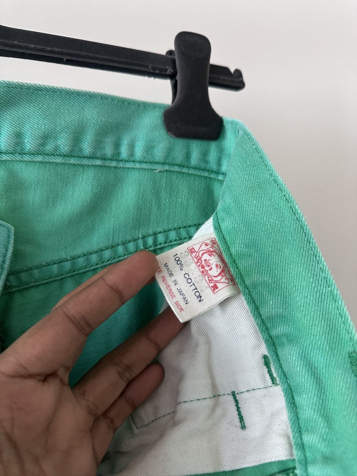 Evisu 2000s Evisu Fairway genes Lime Green Jeans Size US 32 / EU 48 - 10 Thumbnail