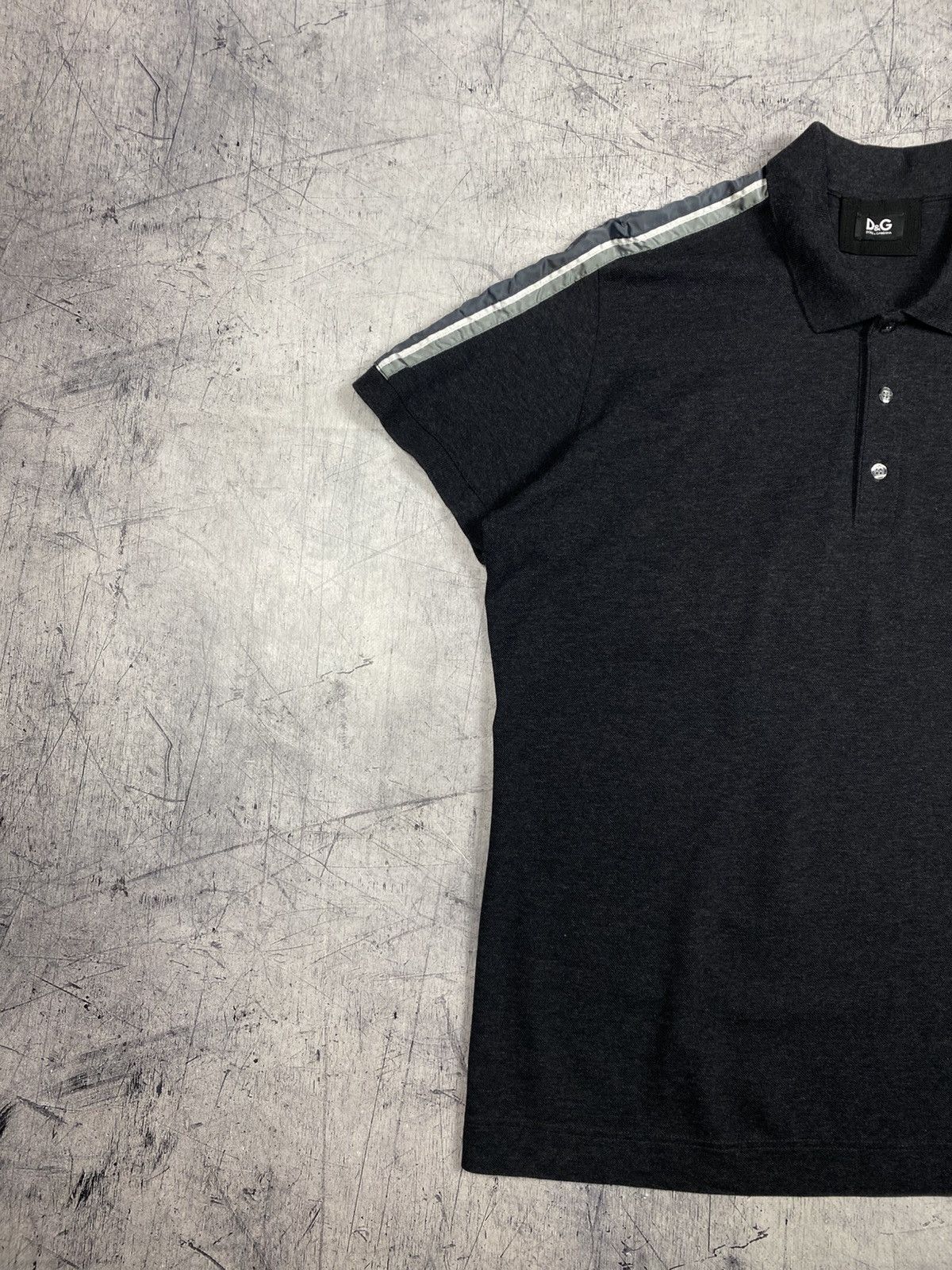 Dolce & Gabbana D&G Dolce & Gabbana Dark Gray Polo Shirt IT54 Size US L / EU 52-54 / 3 - 3 Thumbnail